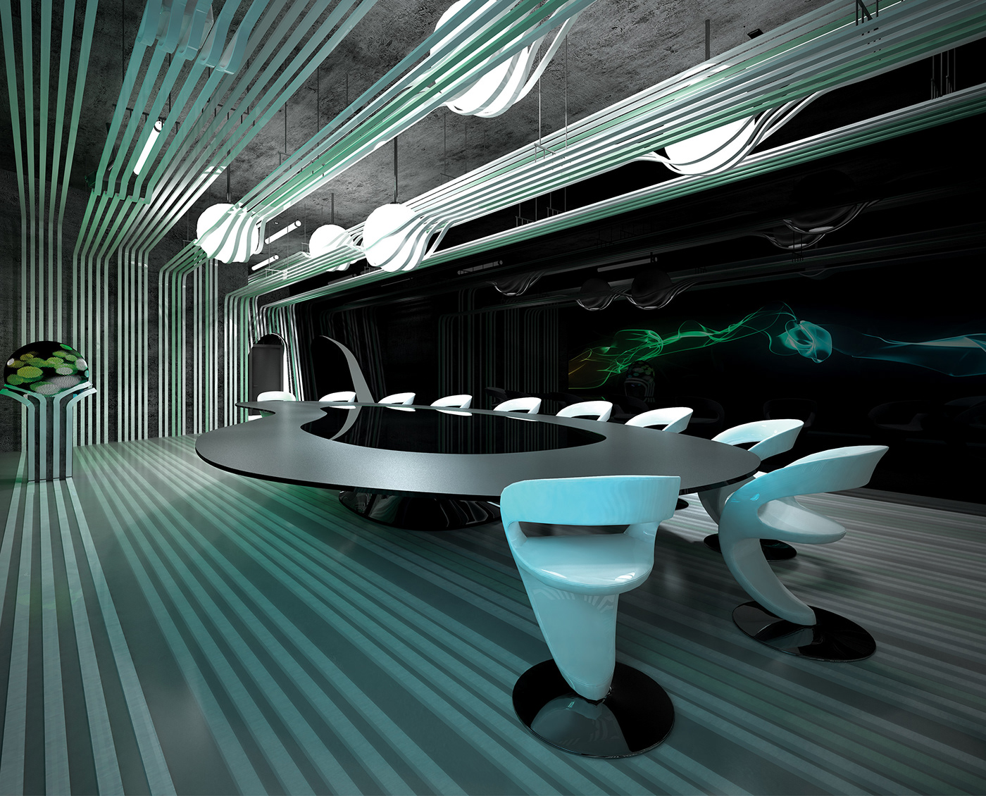 3D 3ds max architecture Interior interior design  modern public space Render visualization vray