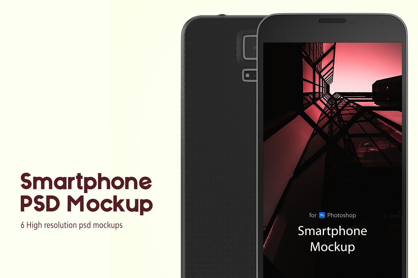 Mockup psd template phone mobile smartphone UI screen app