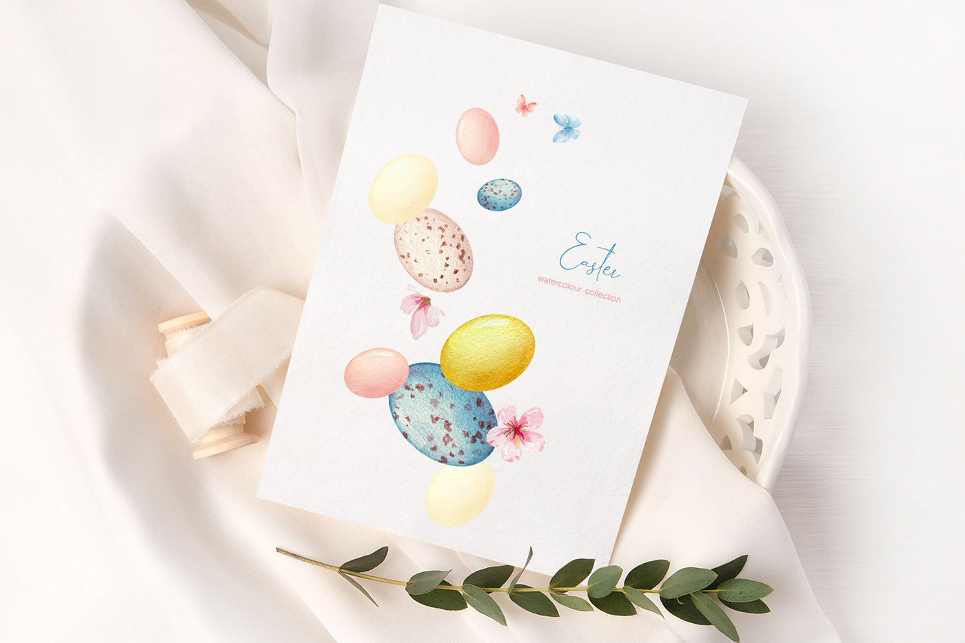 flower watercolor Drawing  ILLUSTRATION  Easter Holiday easter eggs easter invitation easter png spring clipart
