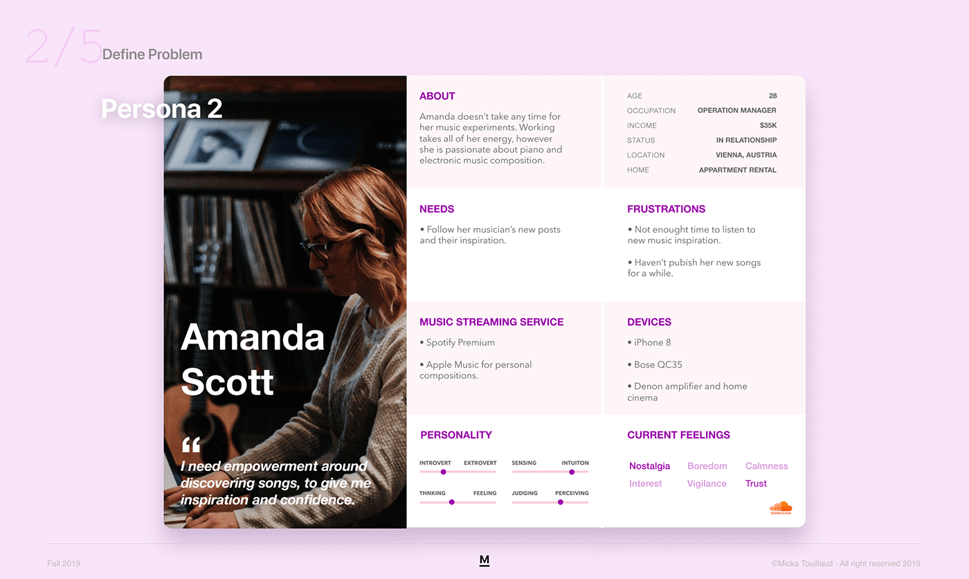 soundcloud music app redesign ui ux spotify UI ux personas customer journey