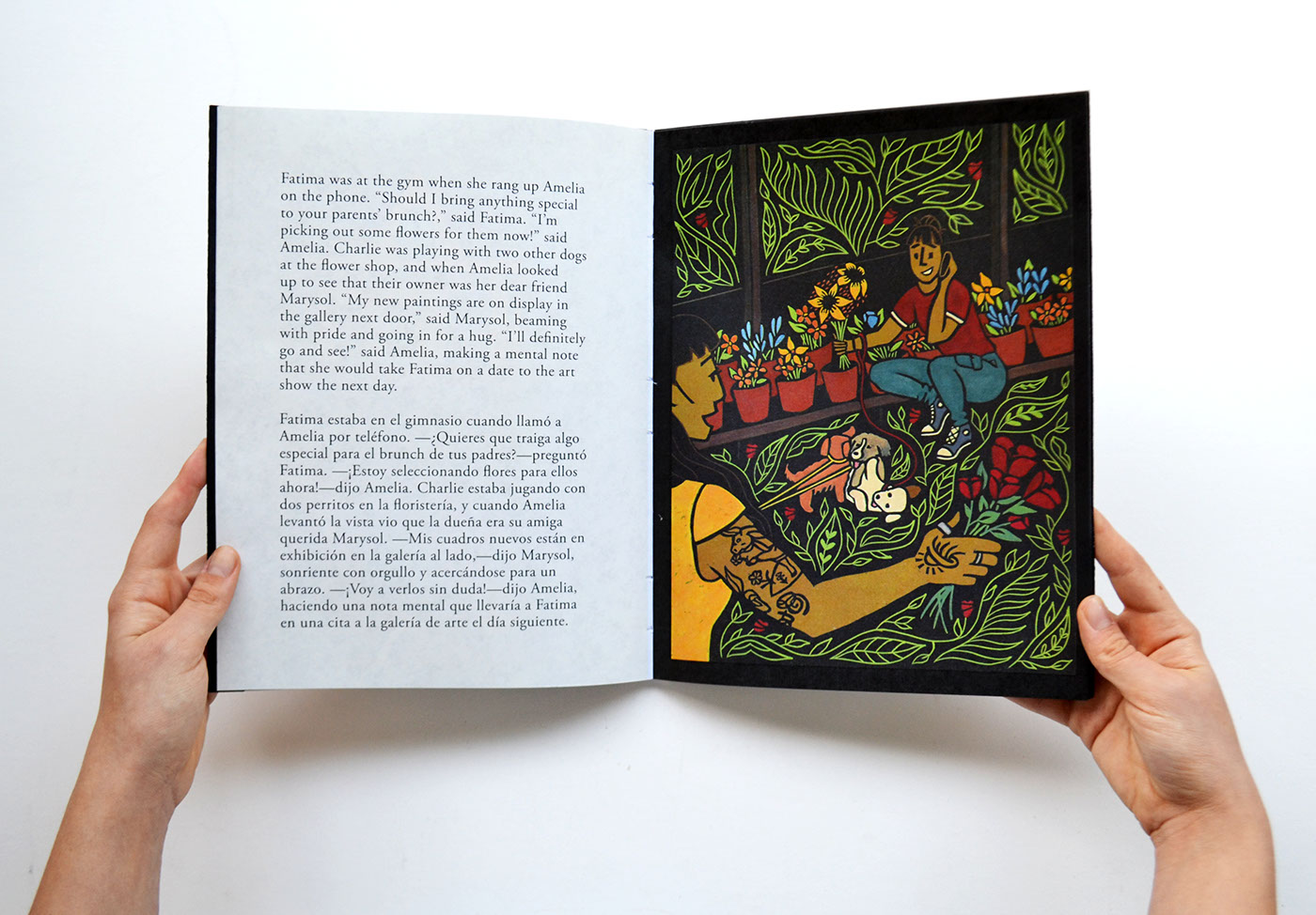 printmaking linocut linoleum relief print children's book book design ILLUSTRATION  LGBTQ+ lesbian family