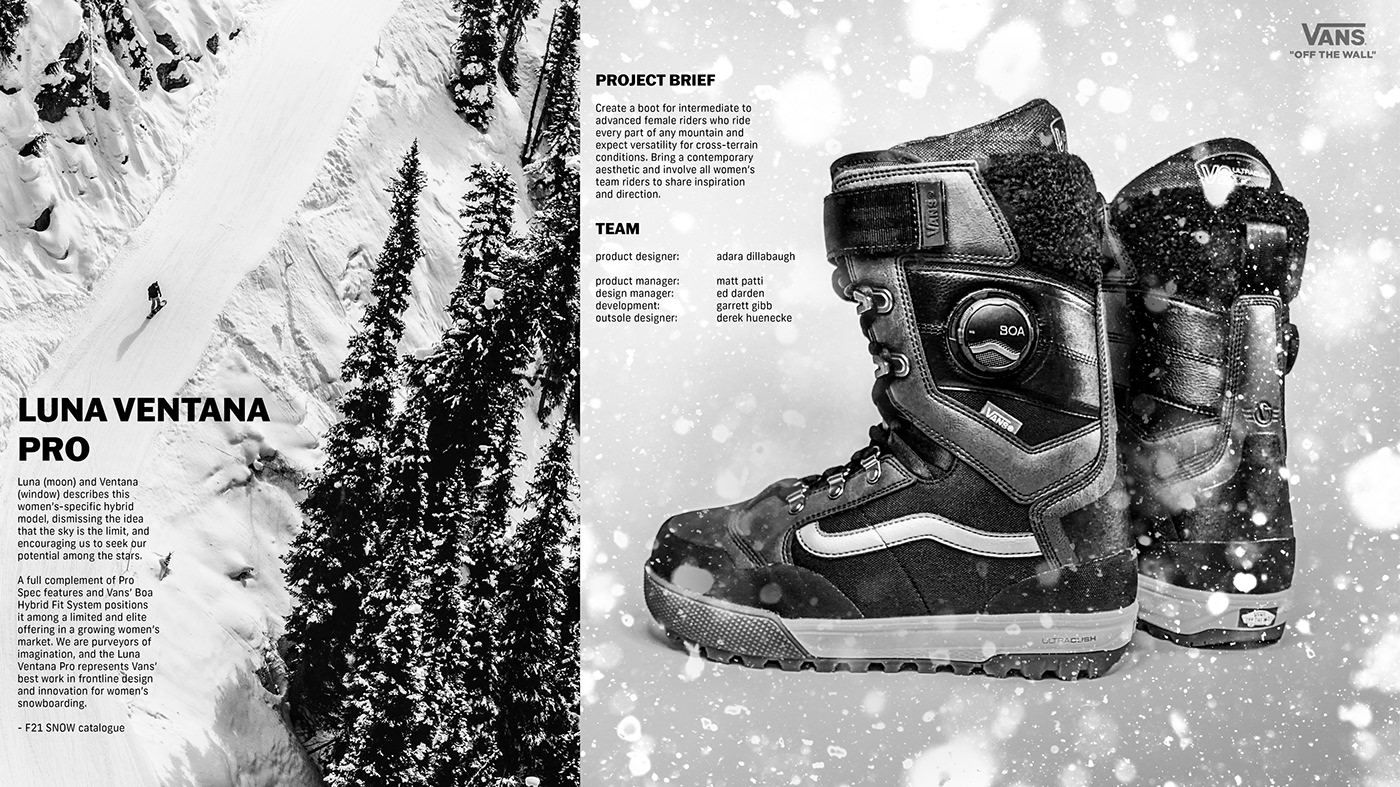 action sports design sketch footwear footwear design industrial design  product design  shoe design snowboard Vans Winter sports