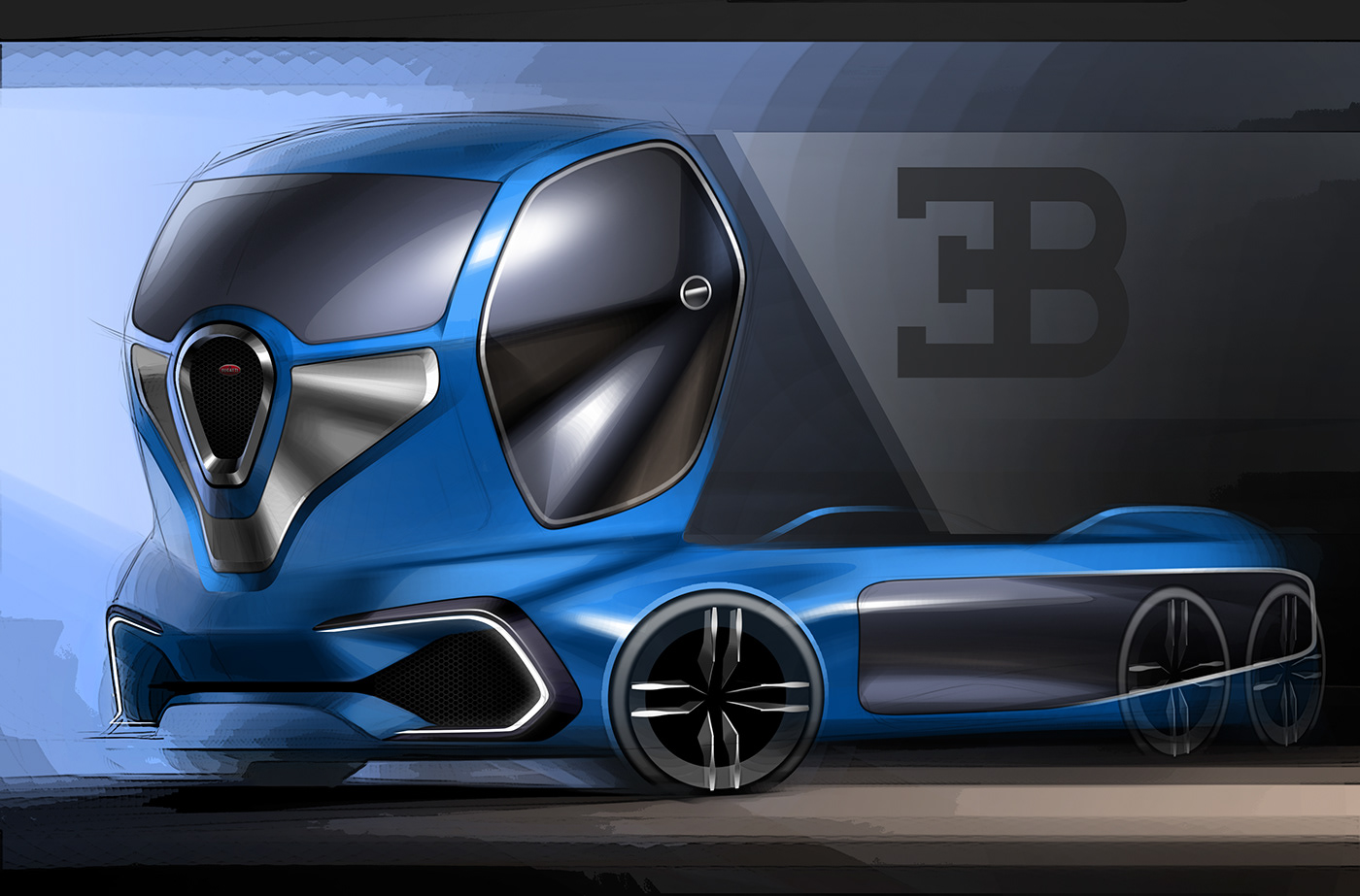 daily free sketch rendering car design exterior
