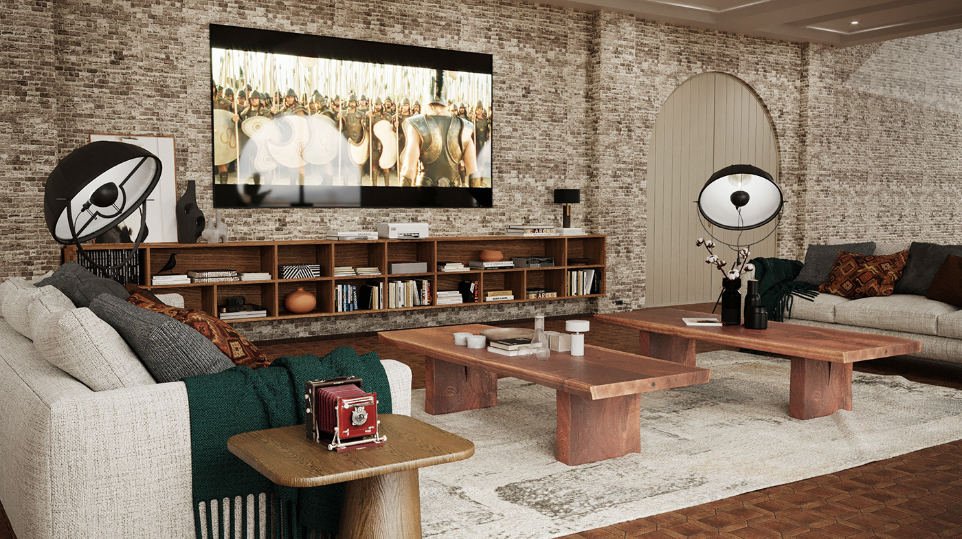 industrial design  3D vray corona 3dsmax cinema4d Australia interior design  living room architecture