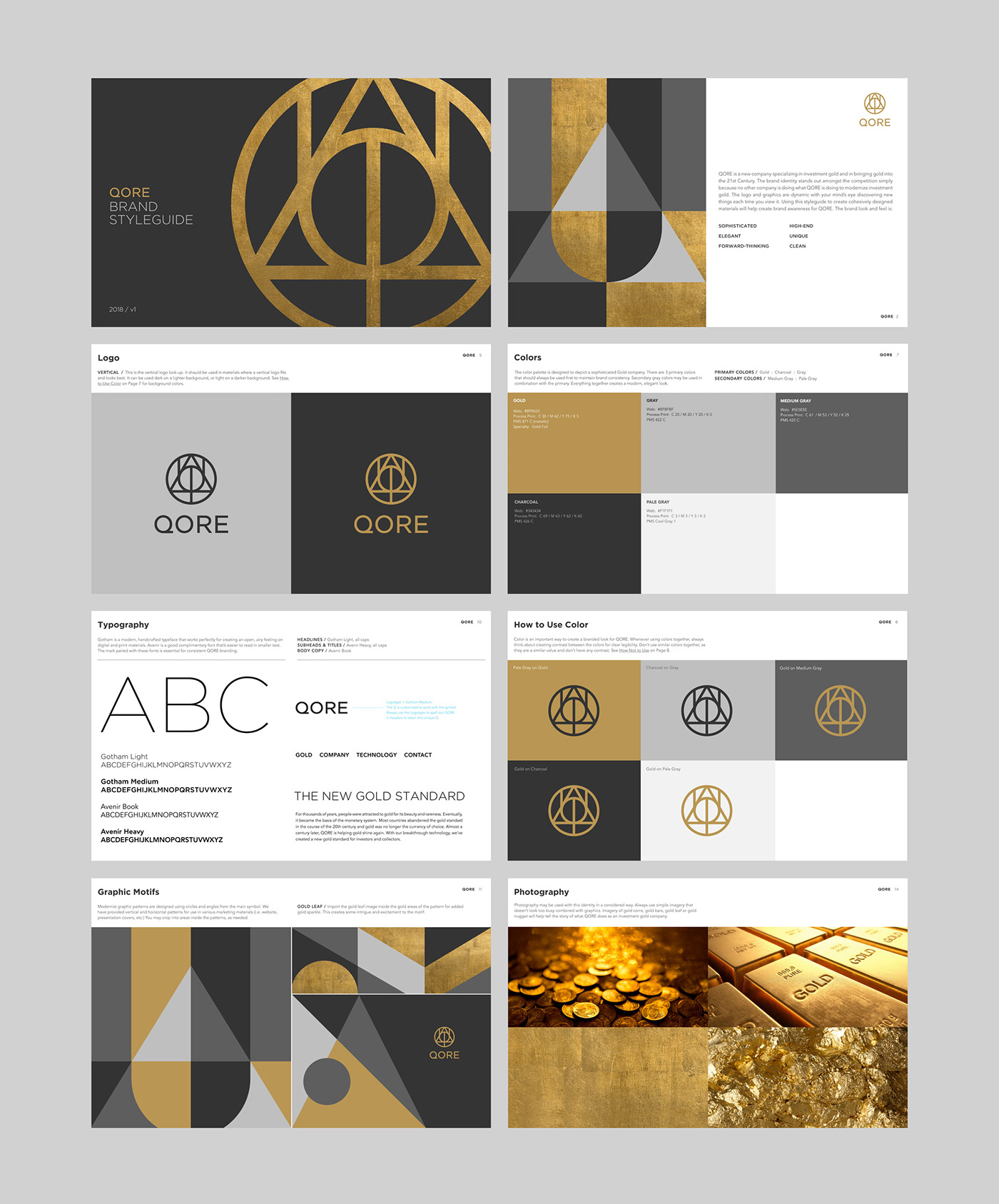 design graphic design  gold modernist Web Design  financial brand identity Los Angeles design system branding 