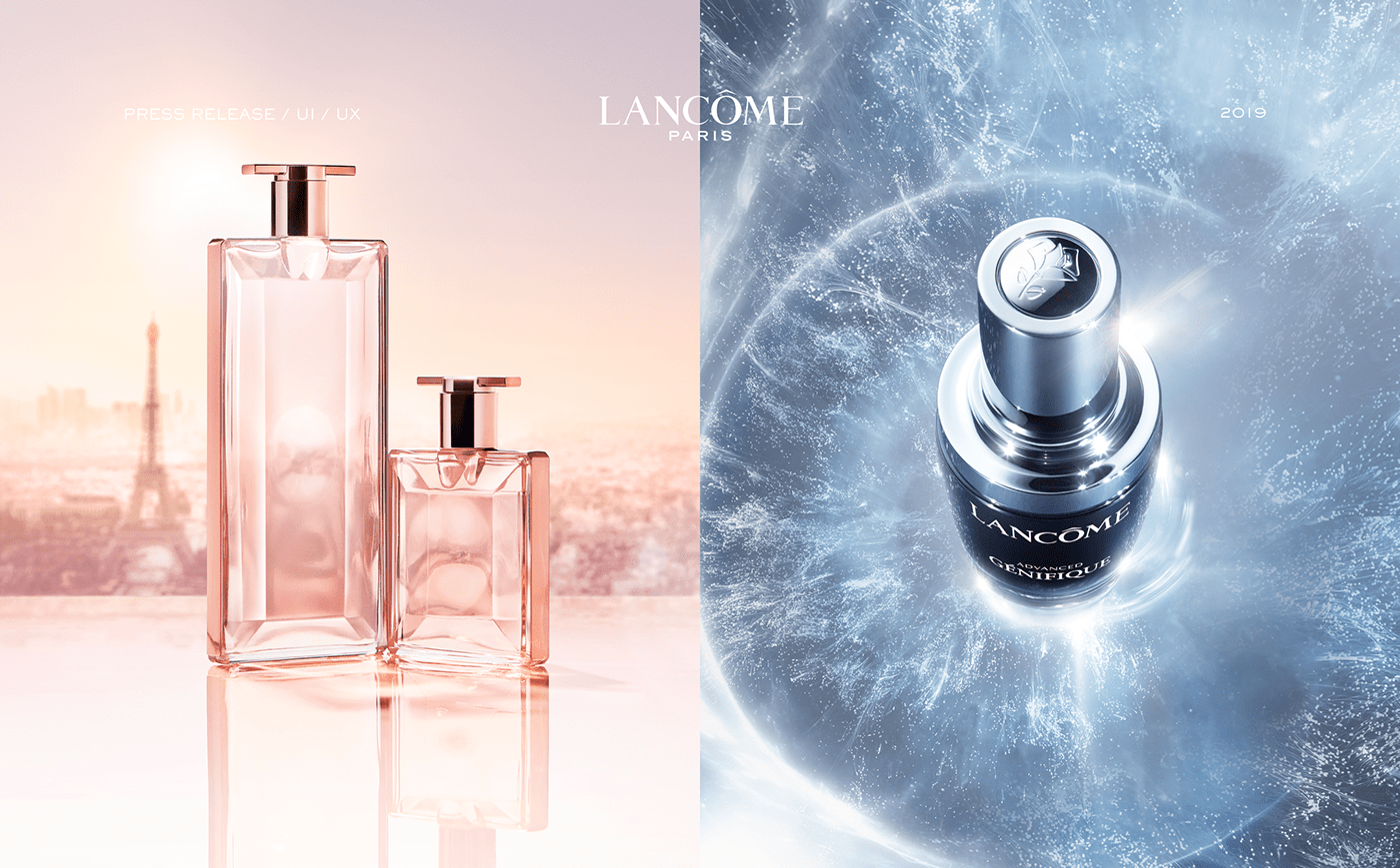 fragance perfume luxury Lancome interaction storytelling  