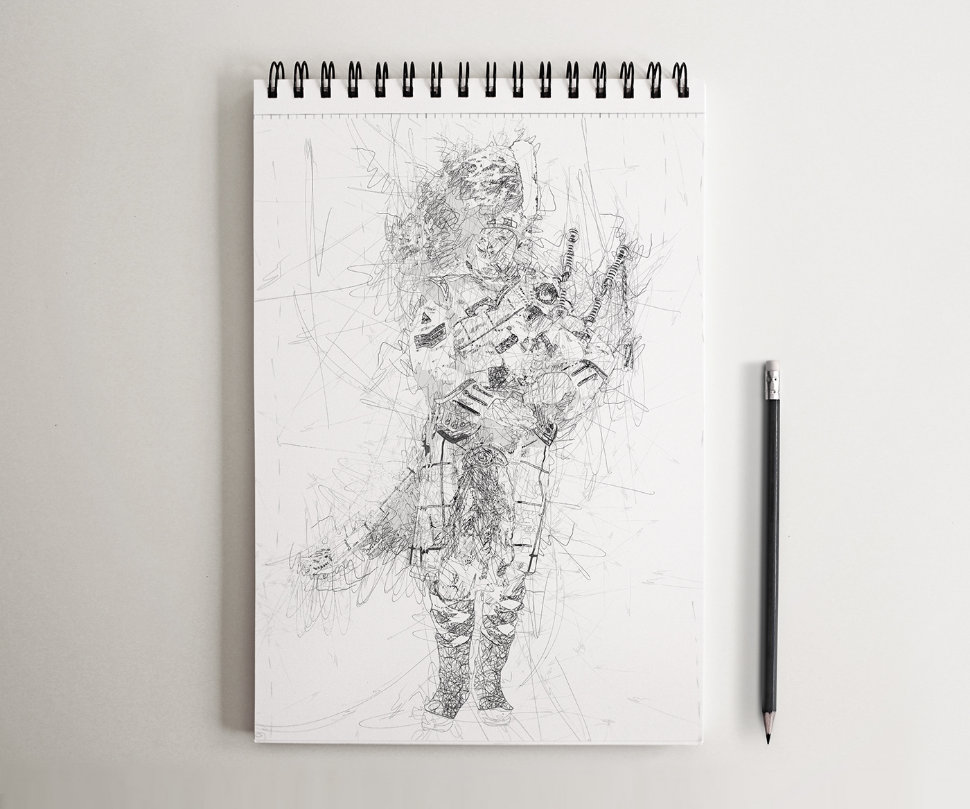 scribble doodle sketch Drawing  concept art artwork ai midjourney artificial intelligence automatic