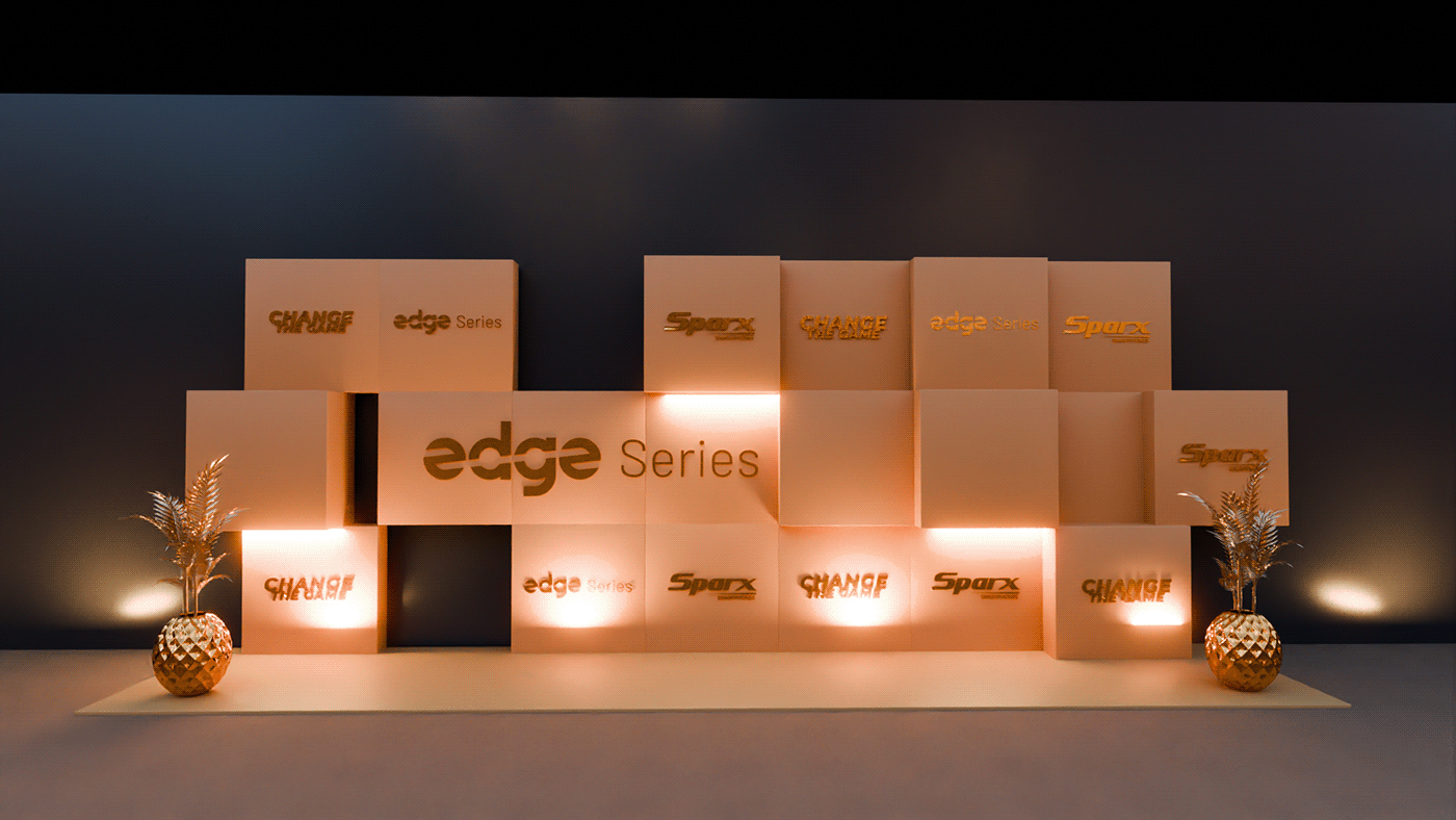 indoor interior design  Render 3D modern exterior Event festival brand identity booth