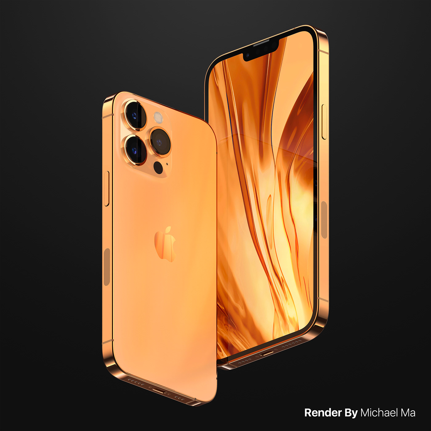 3drender apple concept design iphone iphone 13 iphone 13 pro keyshot Render visualization