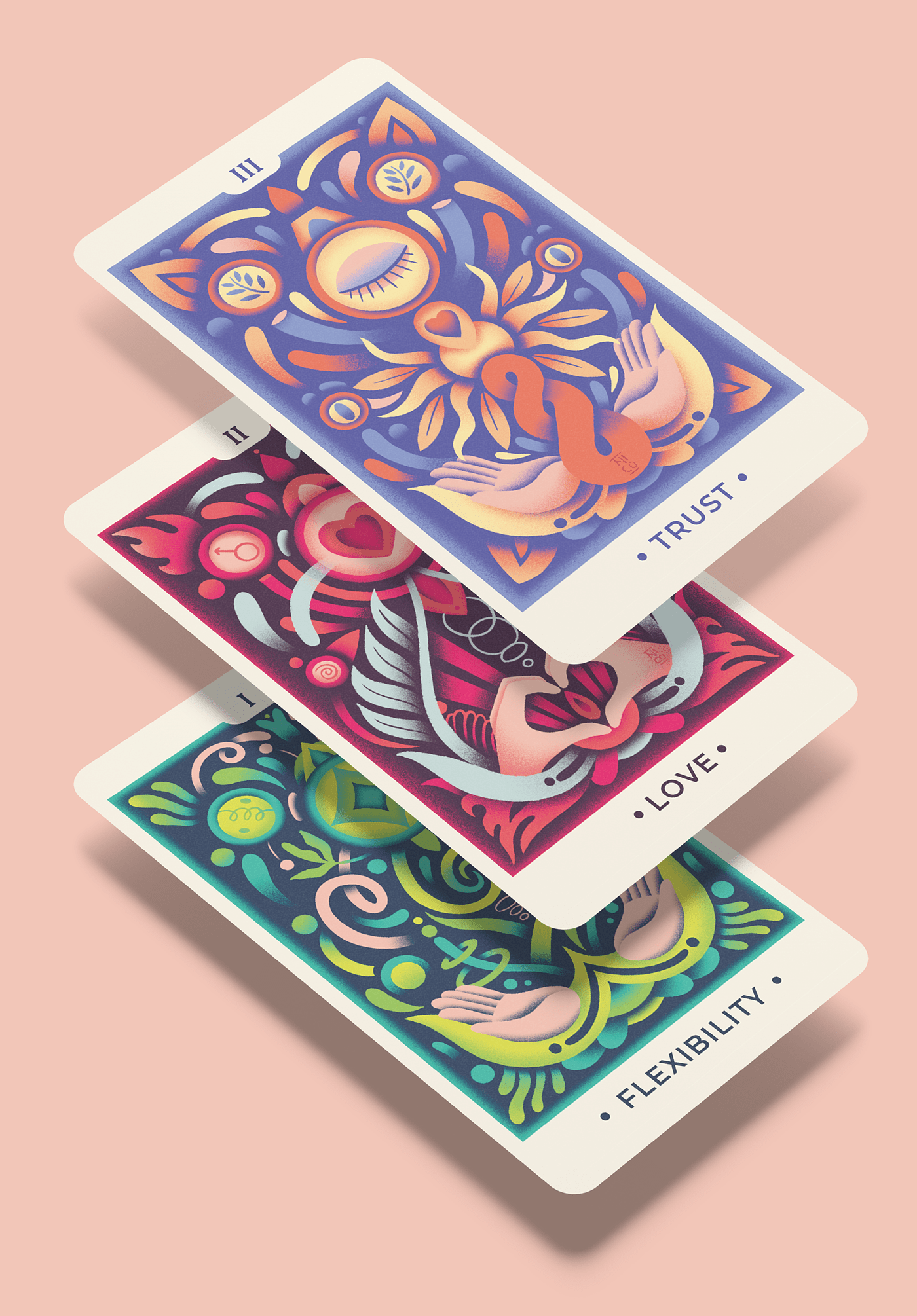 Tarot Cards tarot card design ILLUSTRATION  Playing Cards Digital Art  Poster Design Love Packaging cards