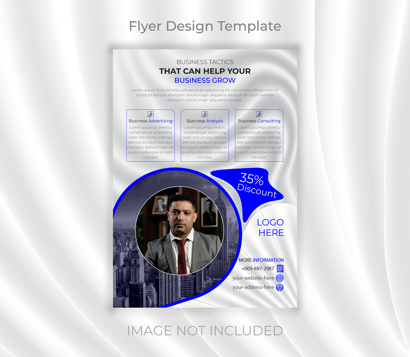 Business Flyer Design and Colorful Print Template