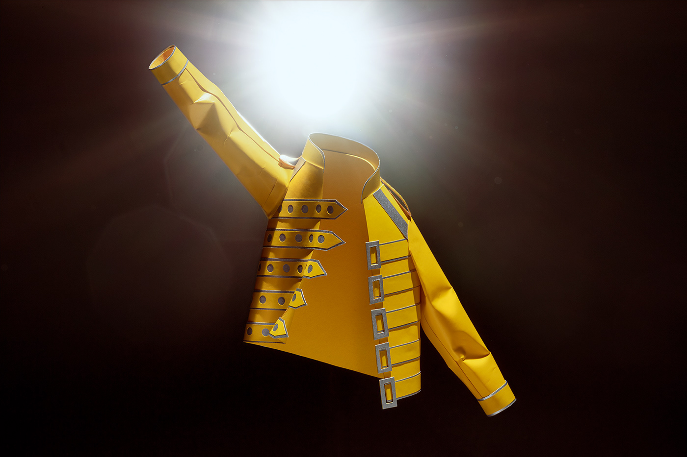 jacket yellow Freddie Mercury queen queen band bulsara Icon iconic leather jacker papercraft
