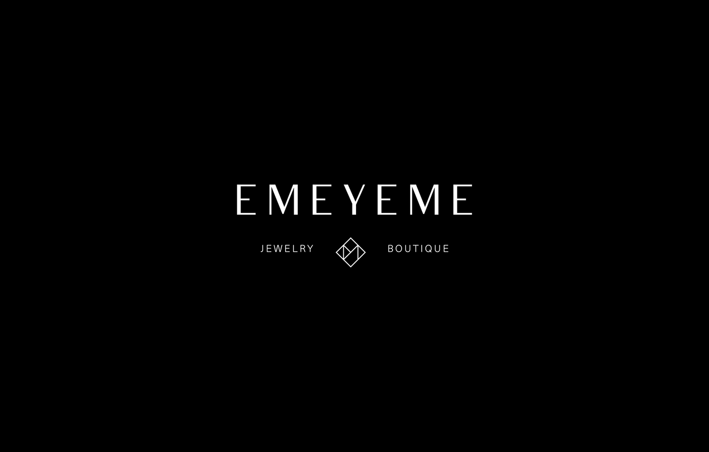 emeyeme jewelry boutique logo Logotype monogram