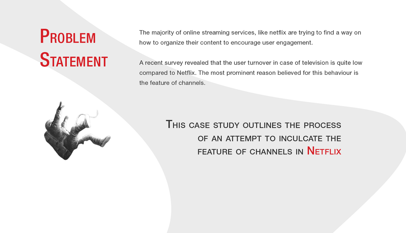 Netflix channels Case Study UI ux innovaccer design Web Design  user journey wireframes