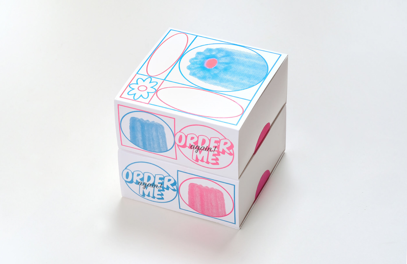 risograph odotoo prints dessert graphic design  packaging design