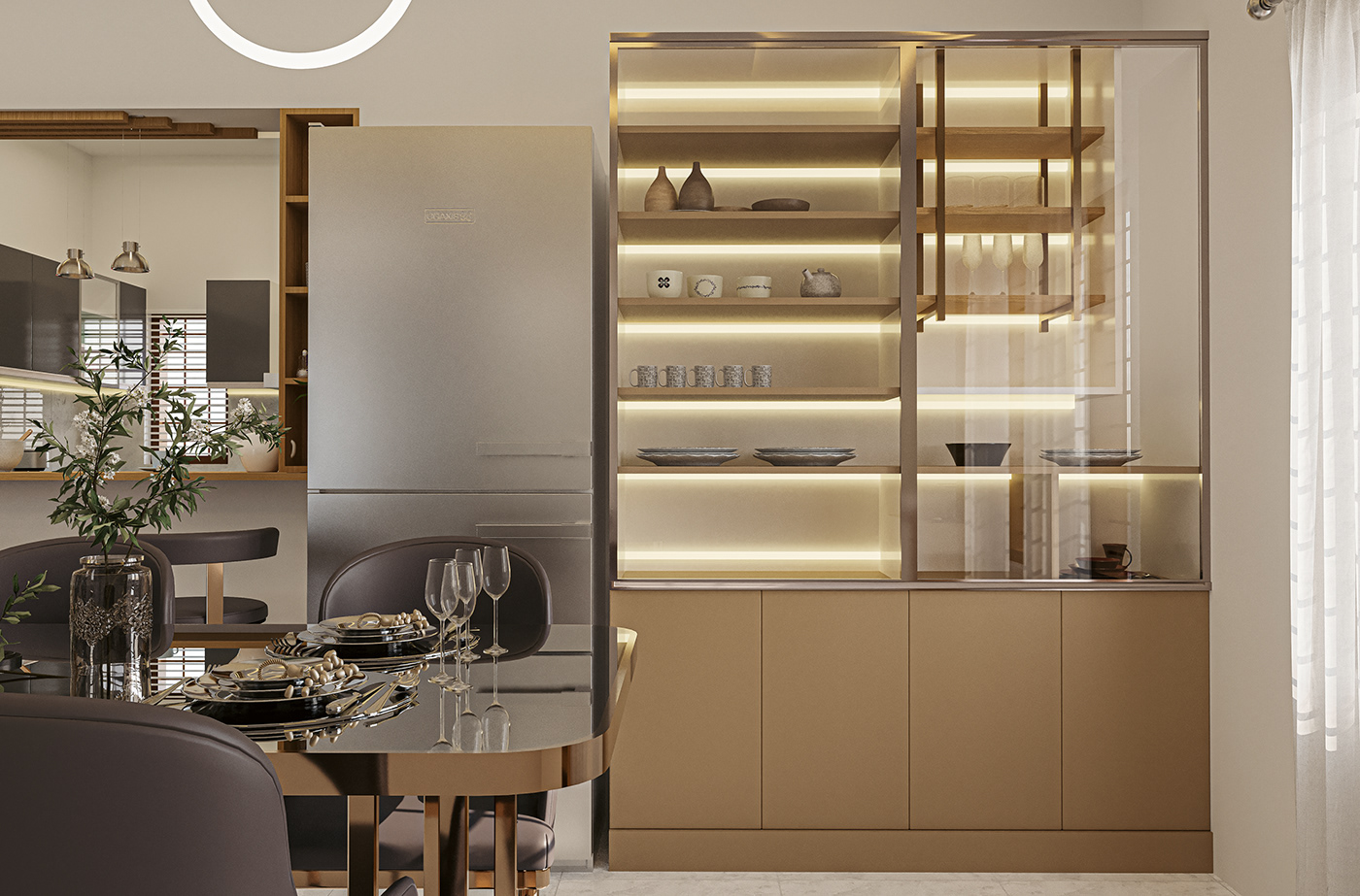 interior design  3dsmax 3D corona Render breakfast diningroom