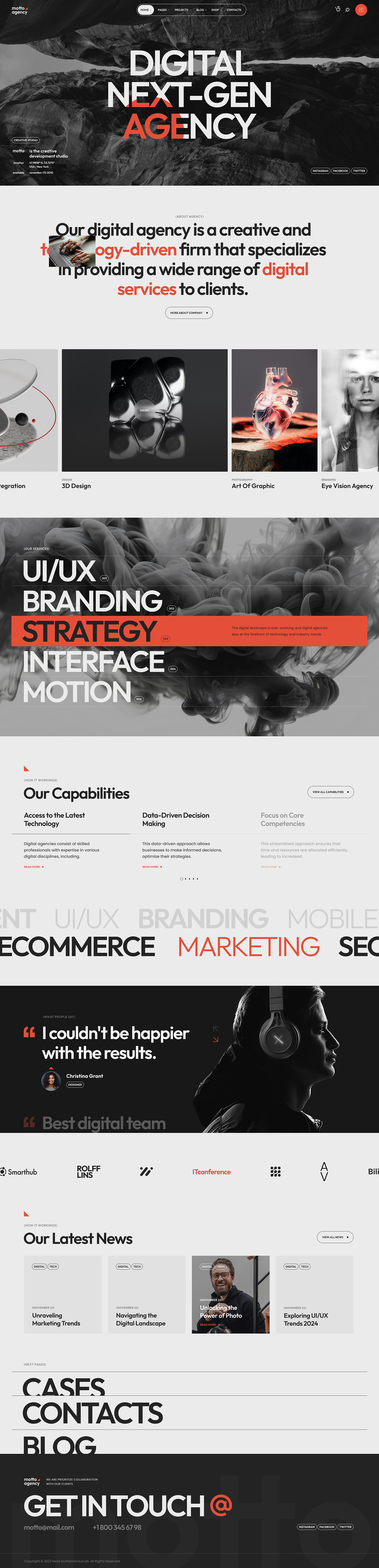 Web Design  creative agency digital UI/UX landing page wordpress Website business Technology