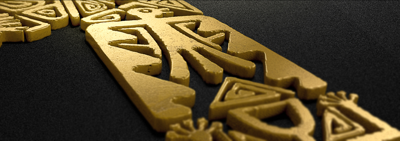 3D modeling design art direction colombia DISRUPTION TBWA arte cinema4d maxon print gold
