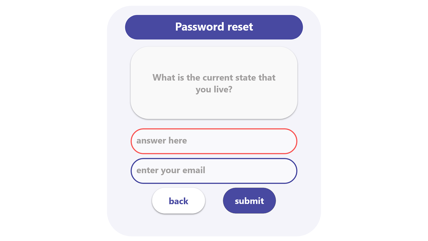 Password password reset reset password Web UI