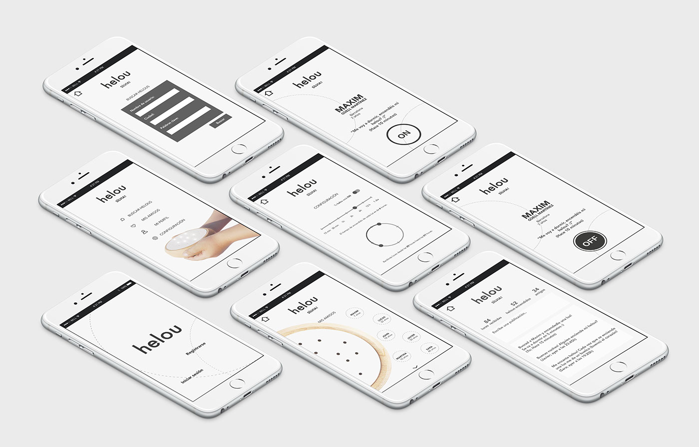 helou product design Experience light interaction people app