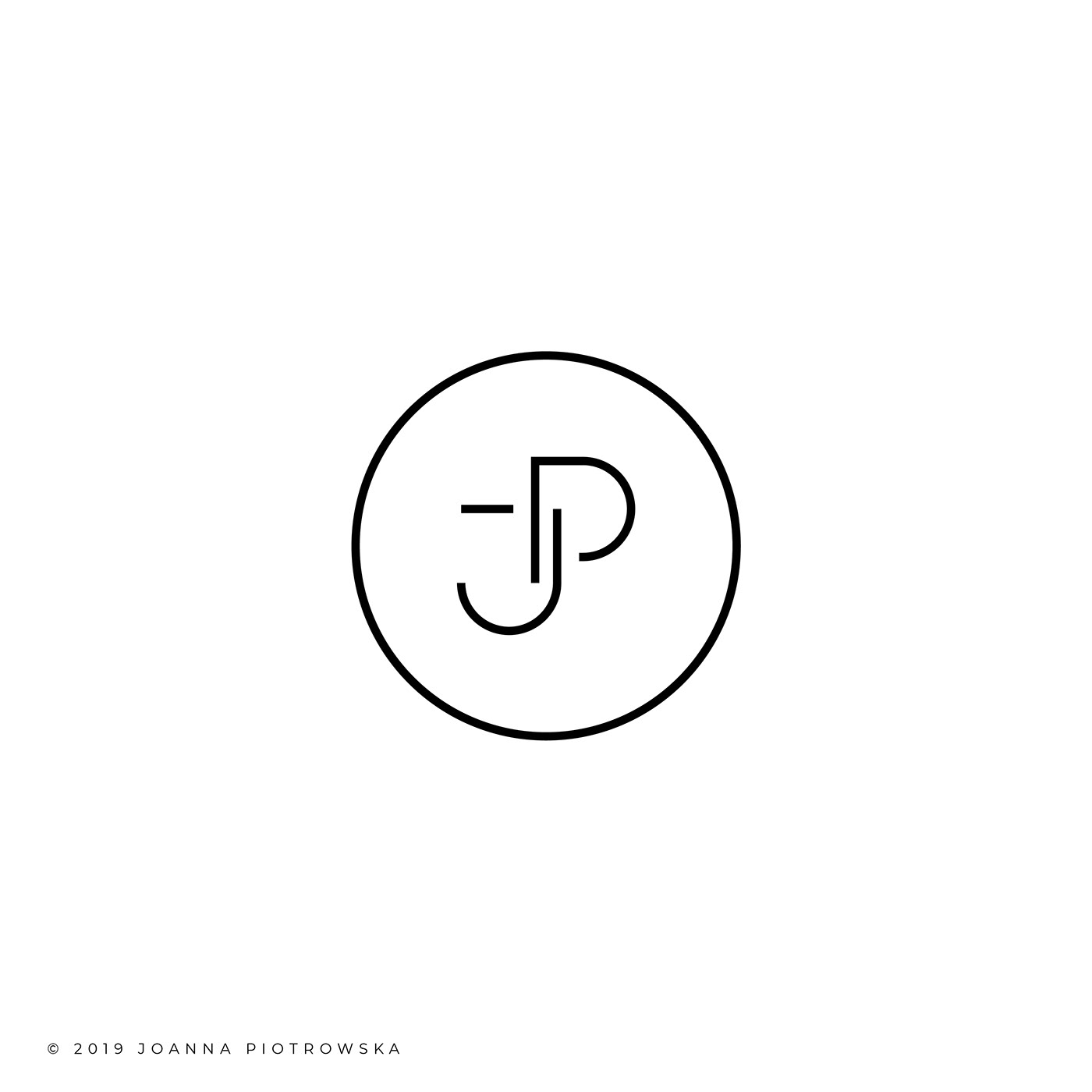 logo circle design Love simple black White