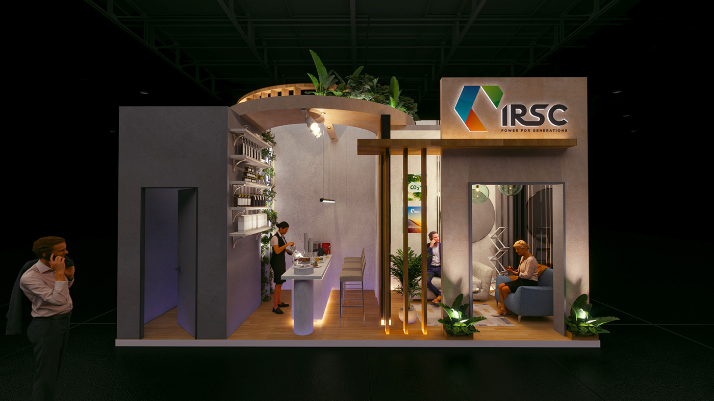 Stand stand design Exhibition  Exhibition Design  booth design Sustainable exhibition stand expo booth 3D