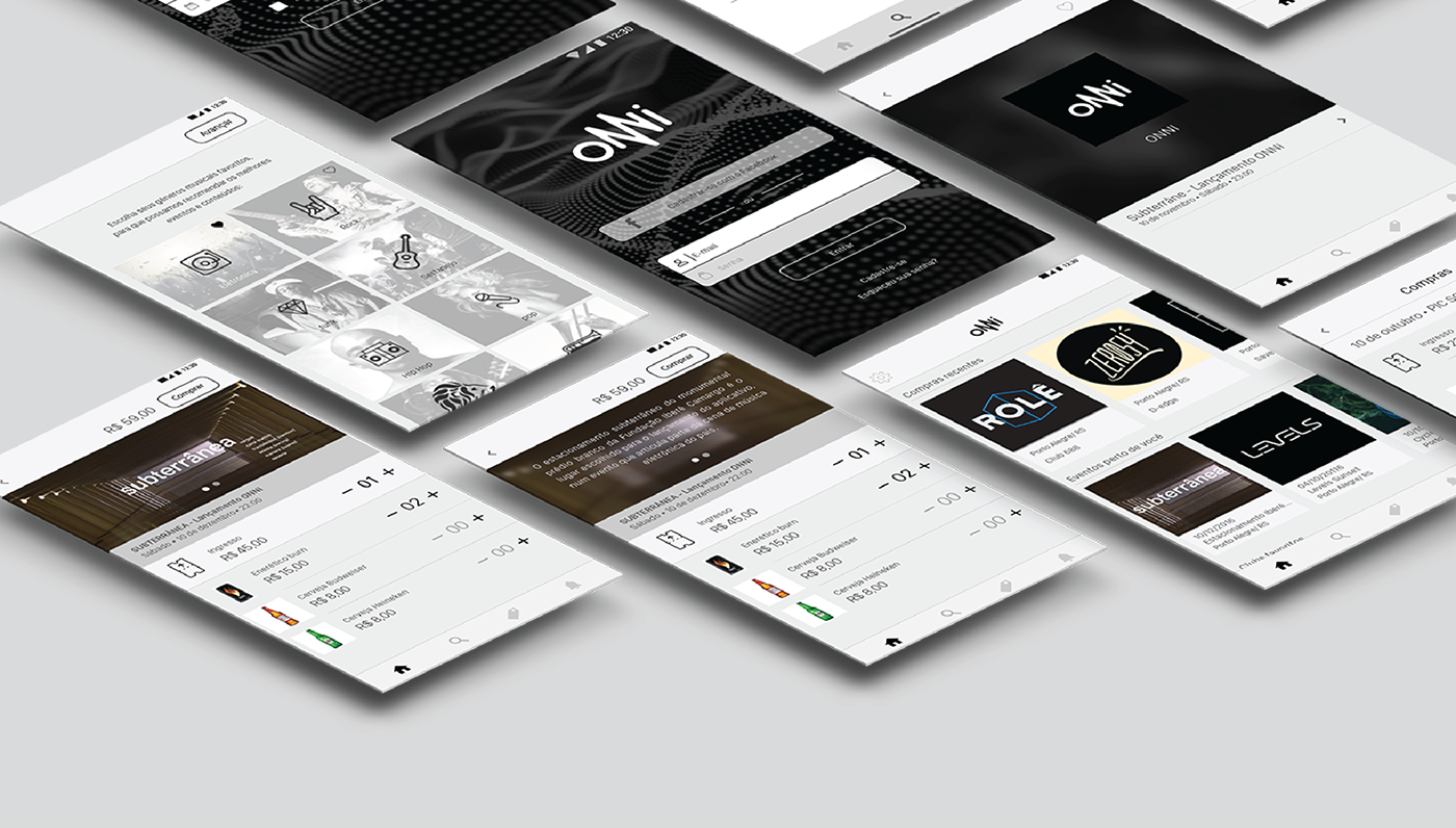 branding  ux UI app music party aplicativos