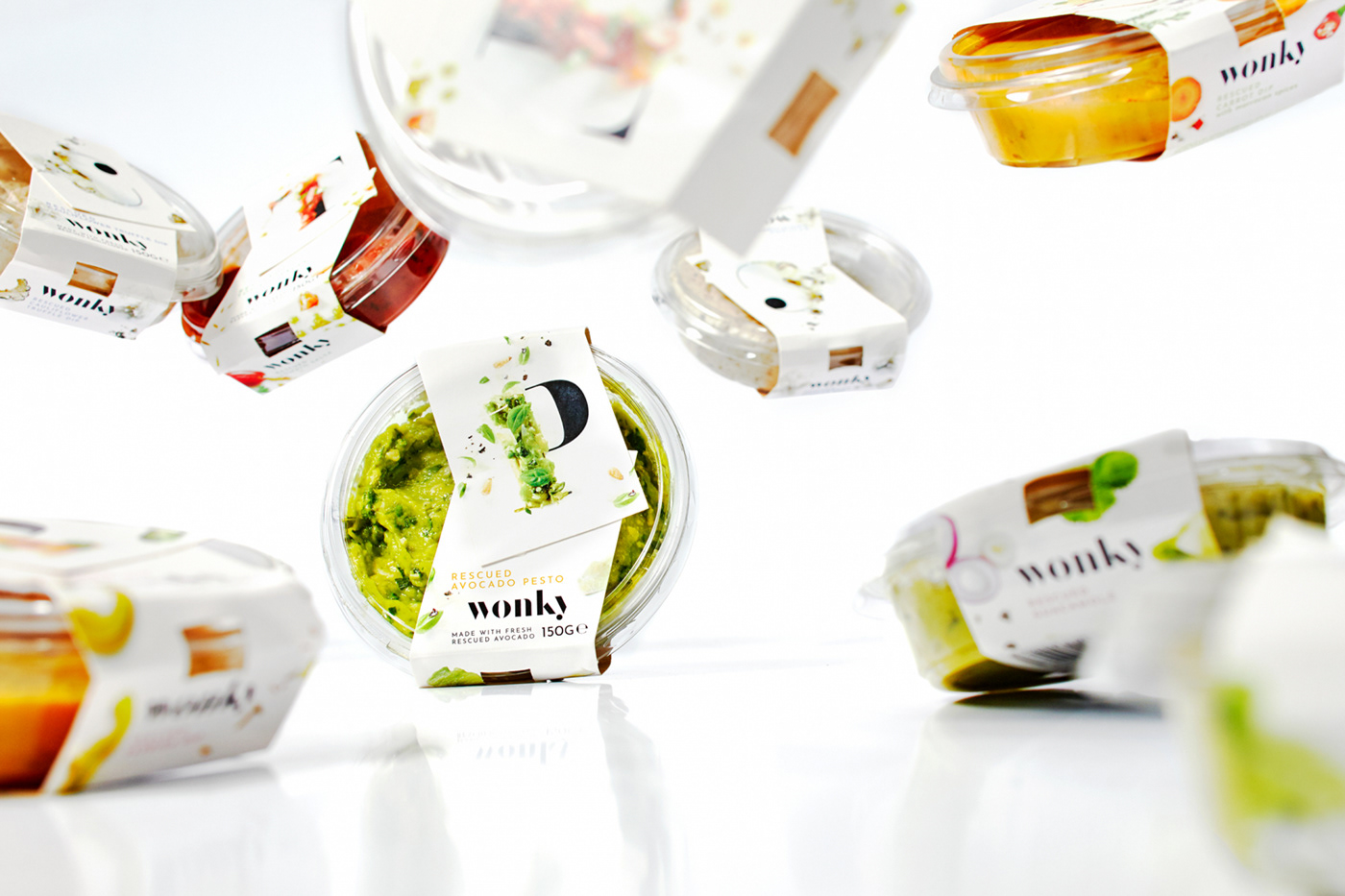 Brand Design packaging design vegetables Food  graphic design  green healthy dips avocado duurzaam