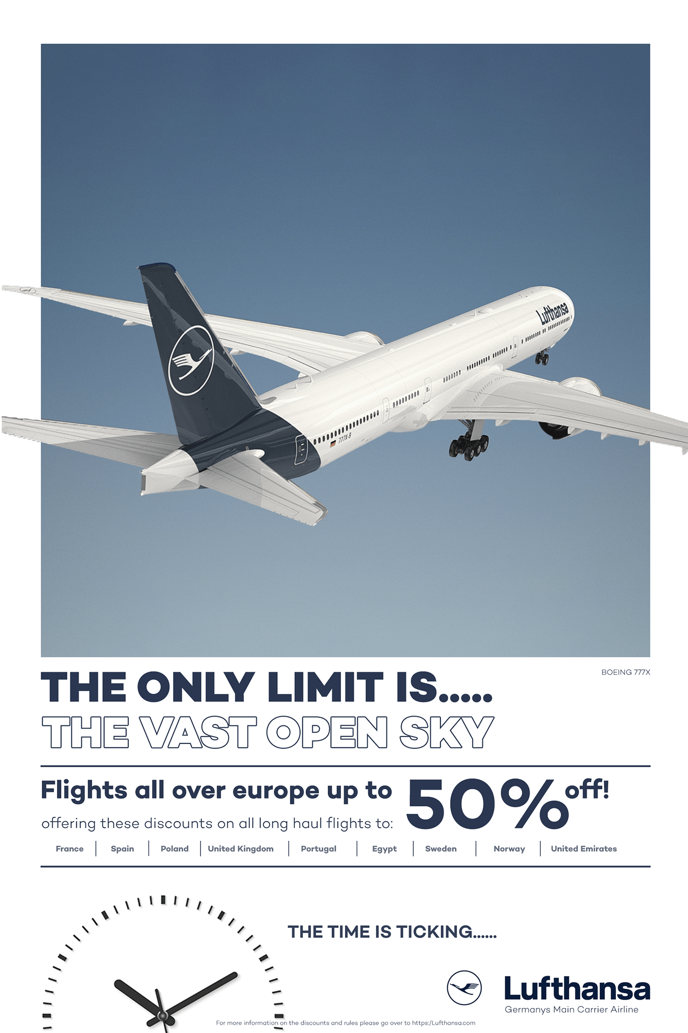 advert Advertising  airline Airliner Airlines germany Lufthansa poster