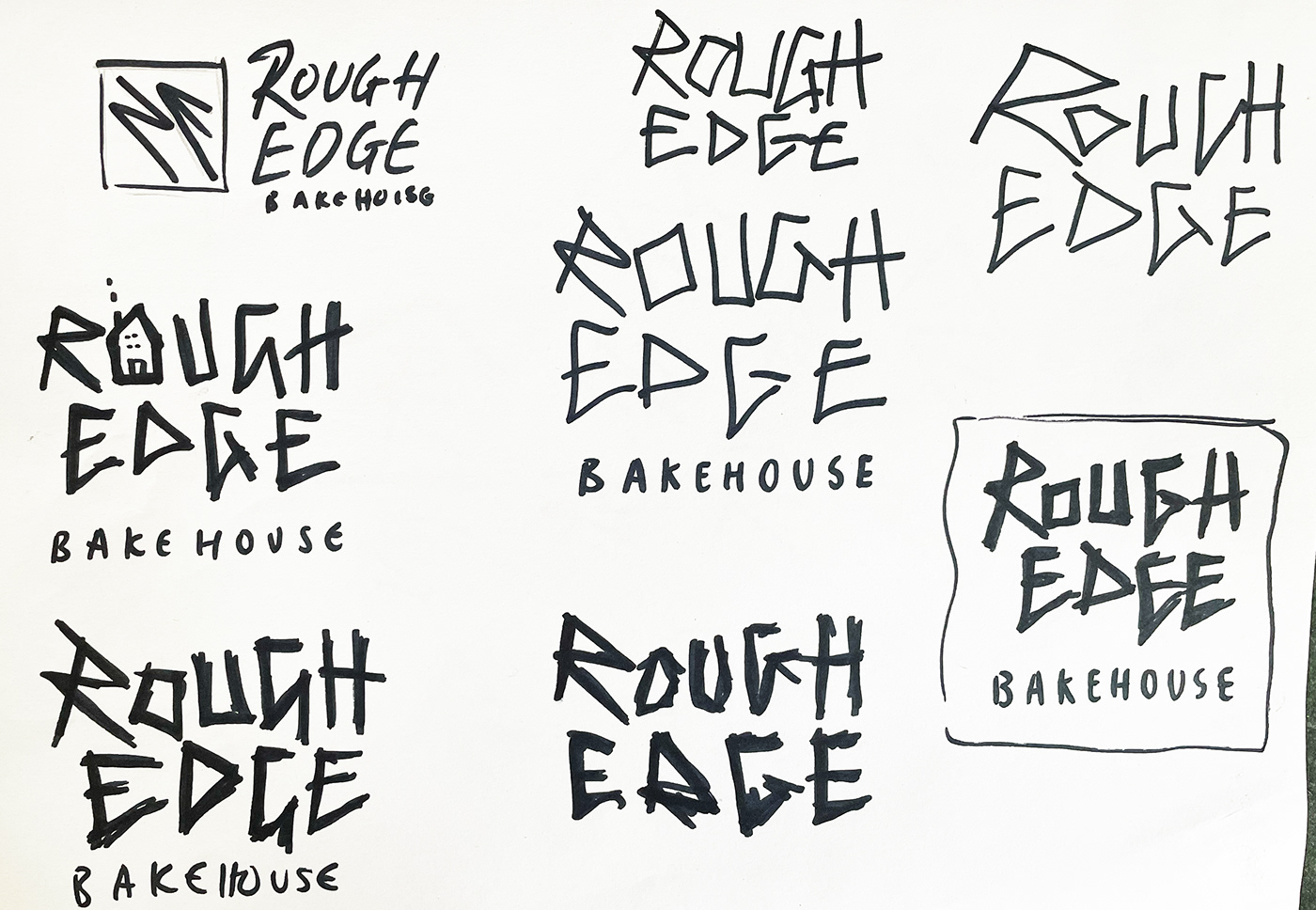 bakery brand identity branding  logo Logo Design rough