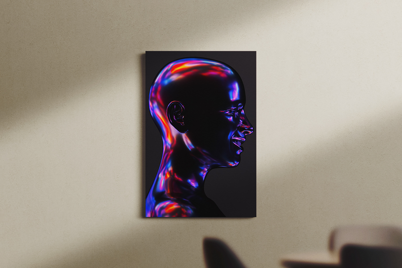 gradient poster 3D cinema4d Baugasm prints posters holographic holo