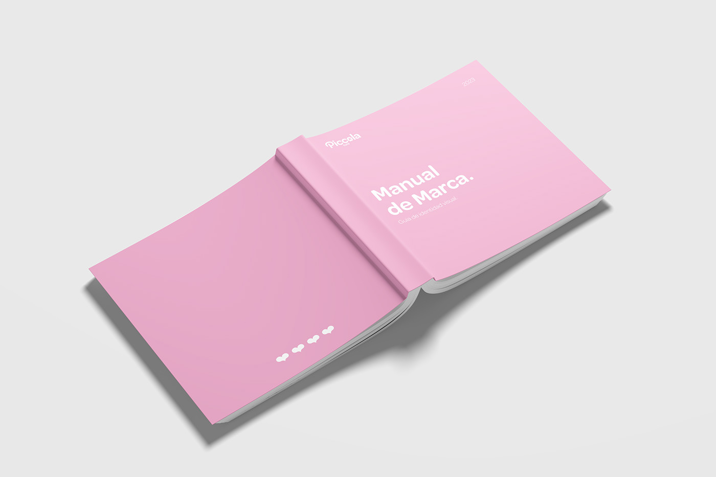 branding  logo pink rosado Manual de Marca Manual de ideantidad