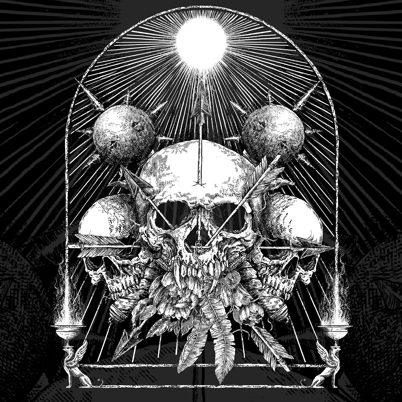 darkart ILLUSTRATION  metalwork designgraphic merchandise Metalcore Blackmetal Darkartist deathmetalartwork trashmetal