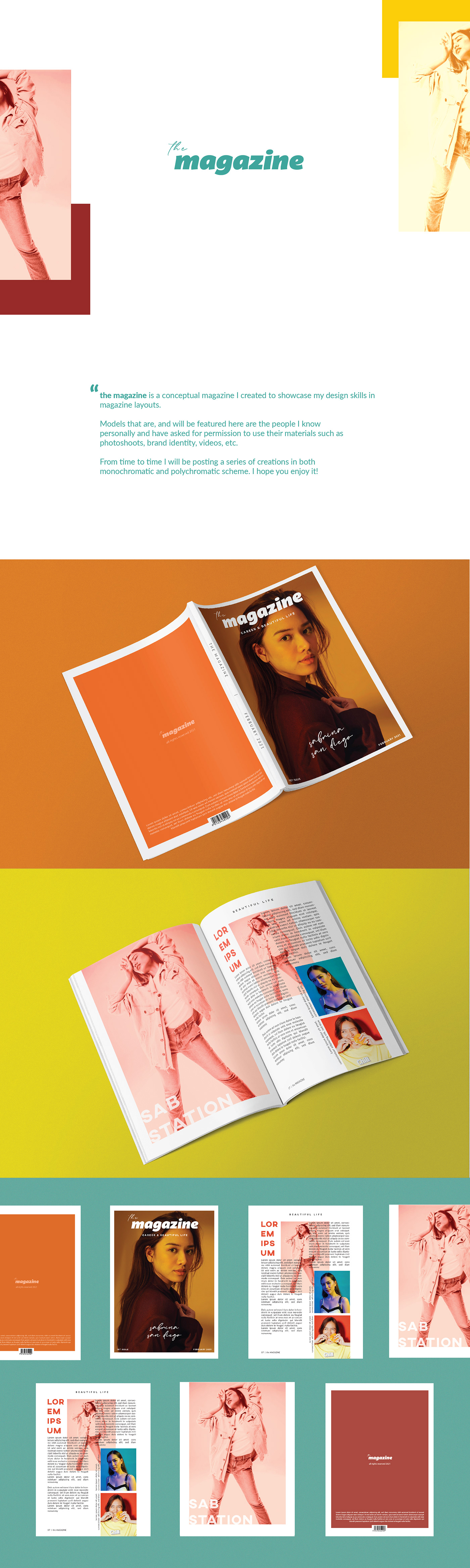 color blocking editorial design  graphic design  ILLUSTRATION  Layout magazine Magazine Cover typography  