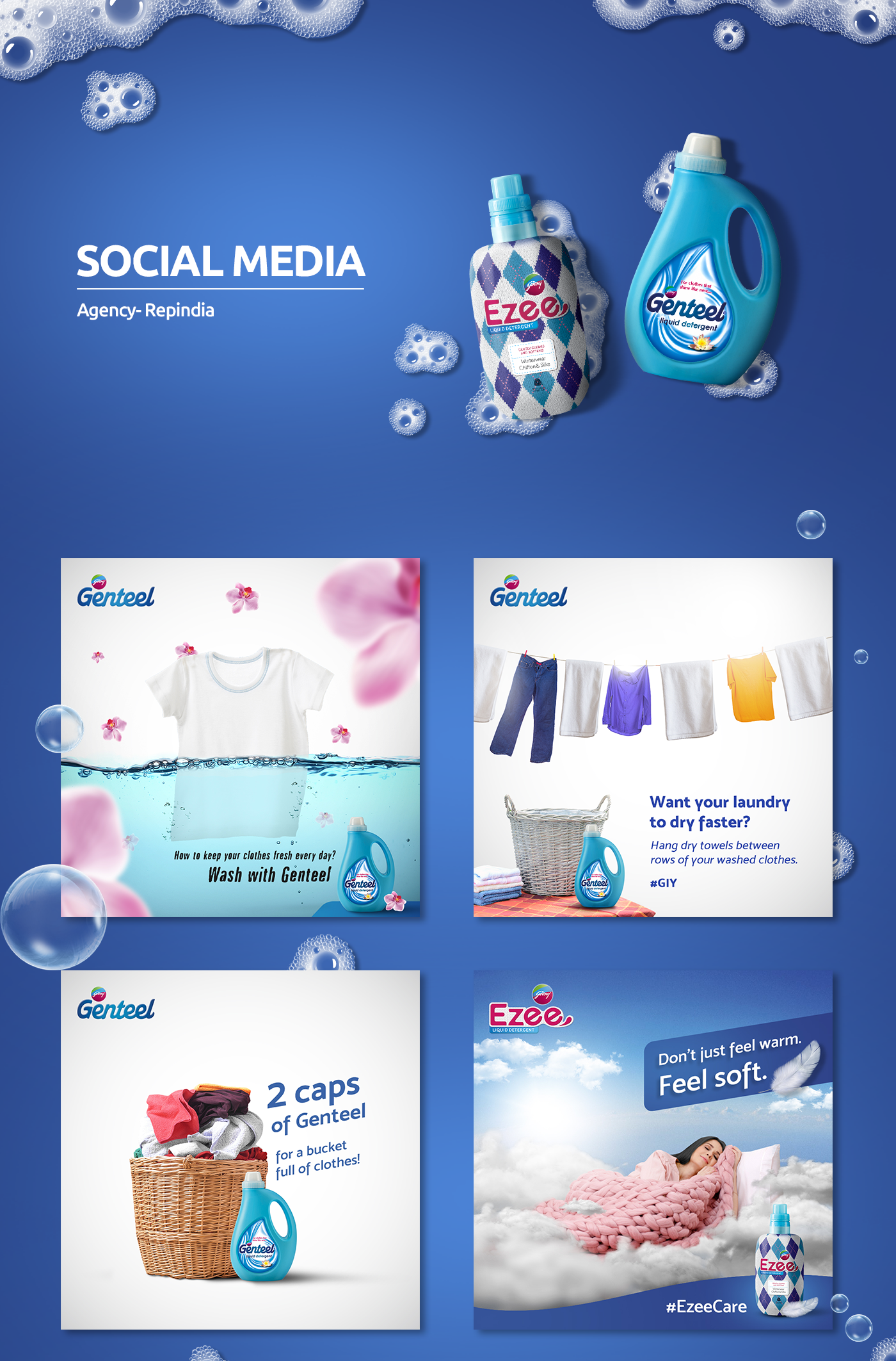 goodrej ezee genteel detergent social media fabric cleaner fresh soft