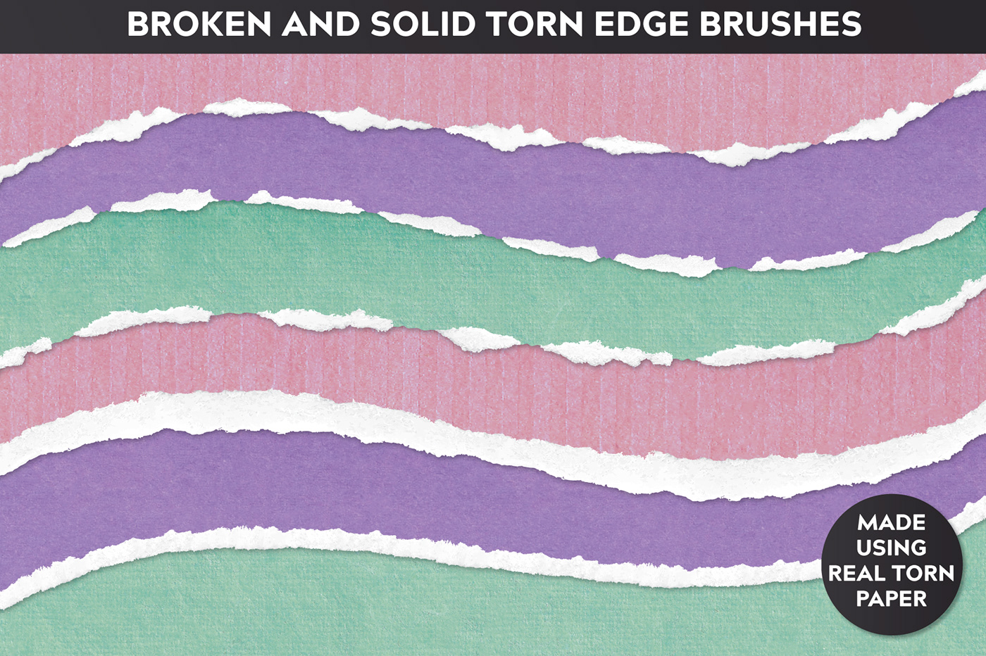 torn paper RIP ripped tear grunge Illustrator brush brushes