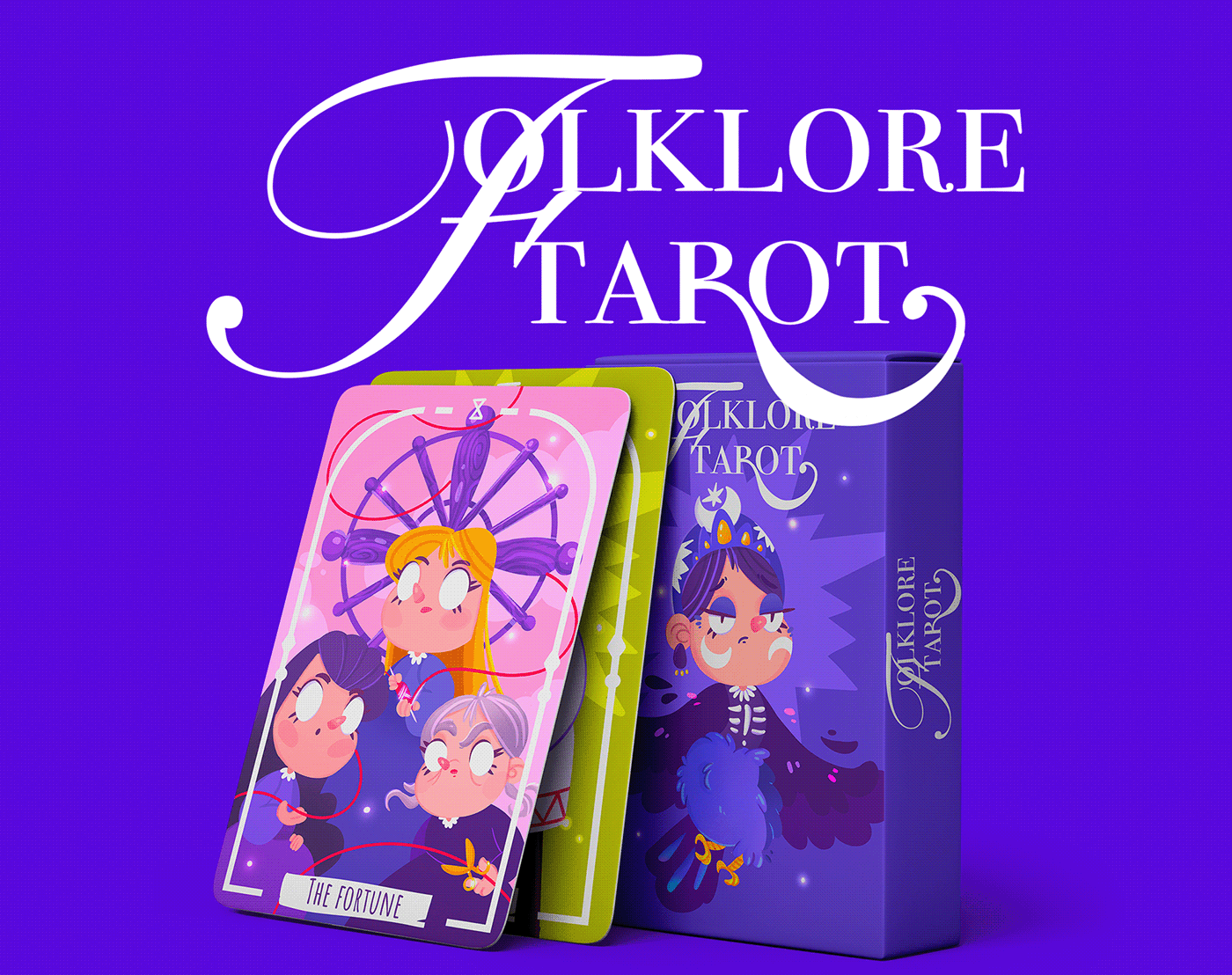 ILLUSTRATION  cartoon tarot Magic   witch Folklore Character design  card fantasy Sun