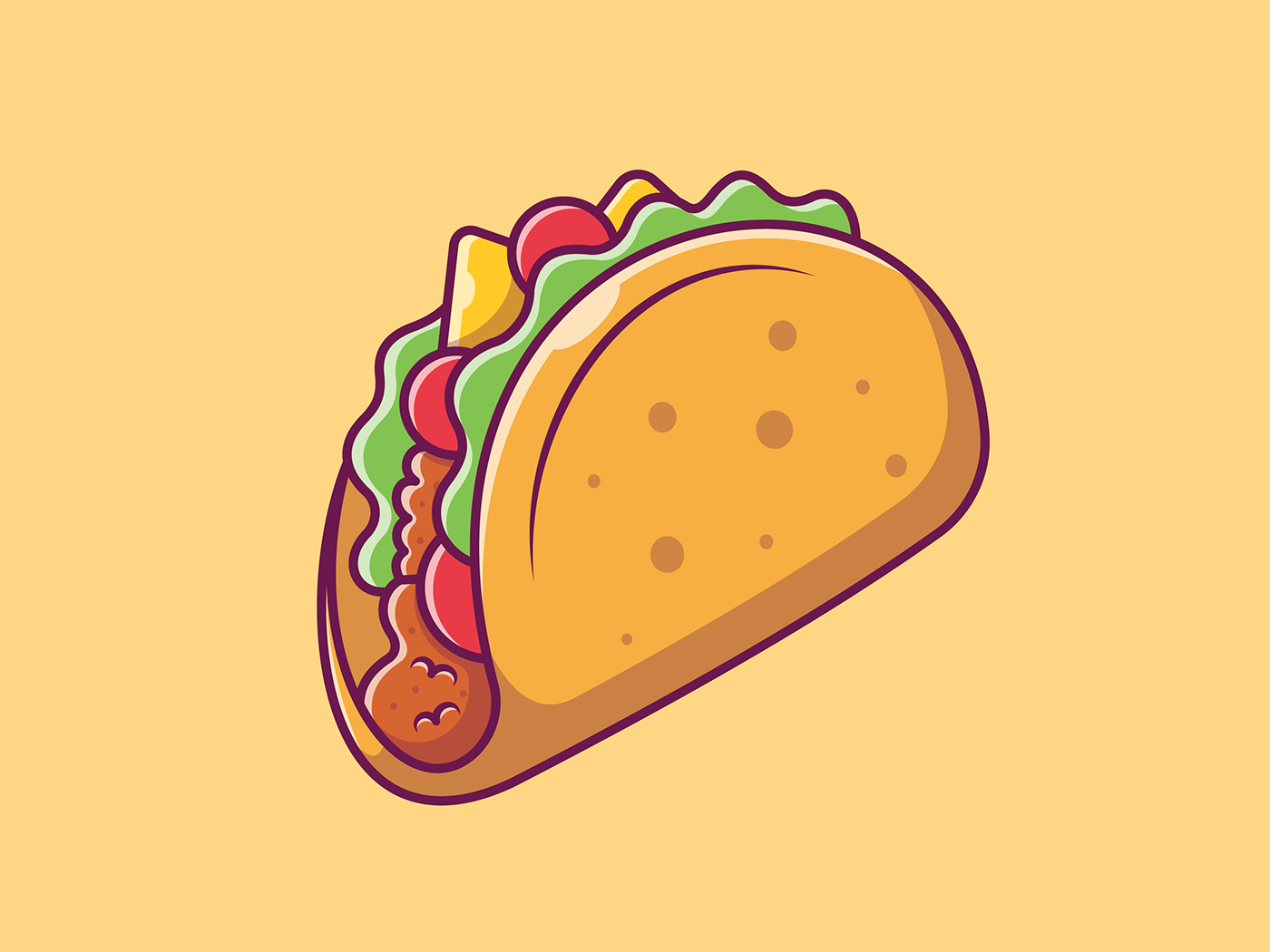 3d design bread burger Food  Icon ILLUSTRATION  logo Mexican Food taco Tacos