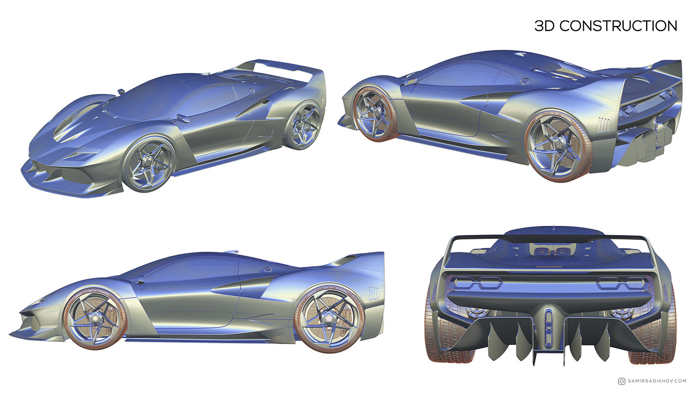 supercar car design Automotive design 3D Cars