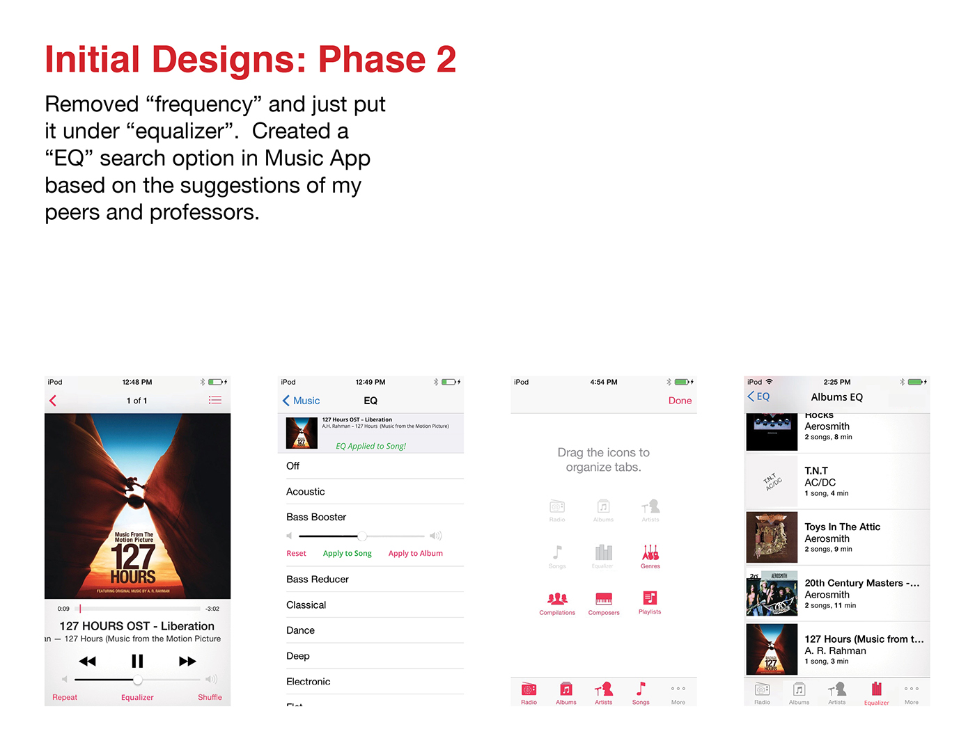 Adobe Portfolio apple ios iphone ipod user interface user experience Album design UI ux itunes michael Finneran enhancement app
