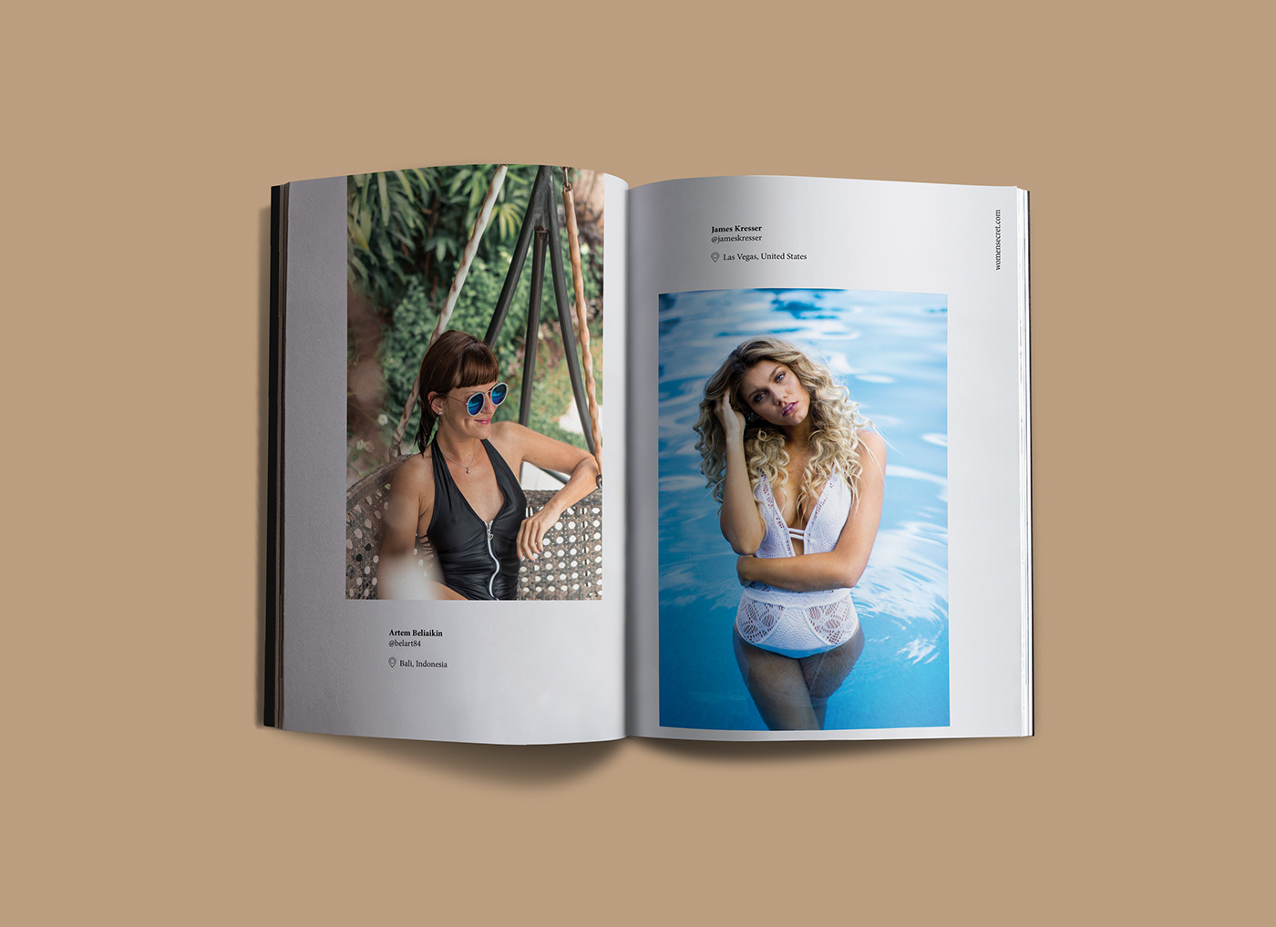 Album Catalogue Design Issue issue journal magazine minimal design pages summer Swimsuits