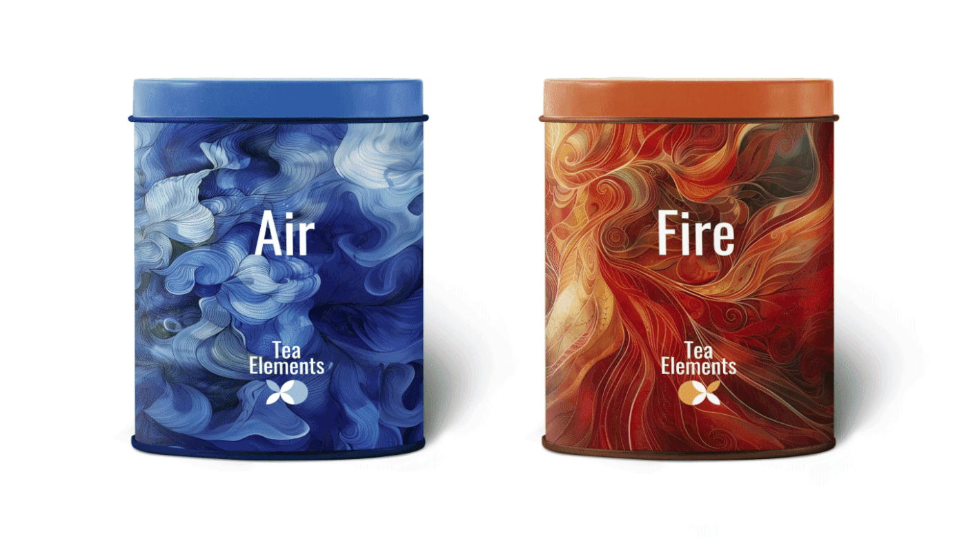 Packaging design tea branding  Graphic Designer Nature mood logo cup box