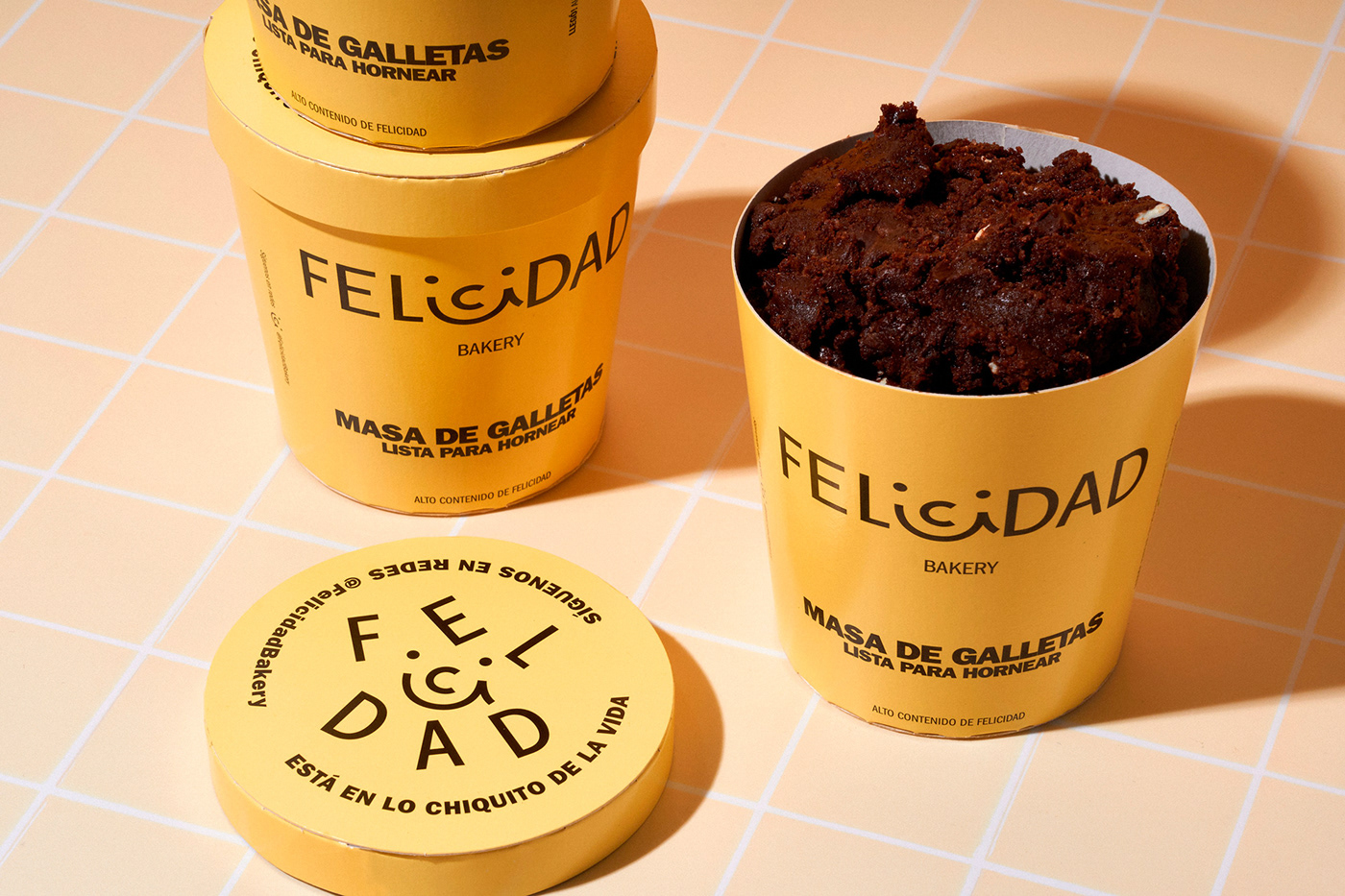 art direction  bakery branding  cookies felicidad graphic design  happiness identity logo Packaging