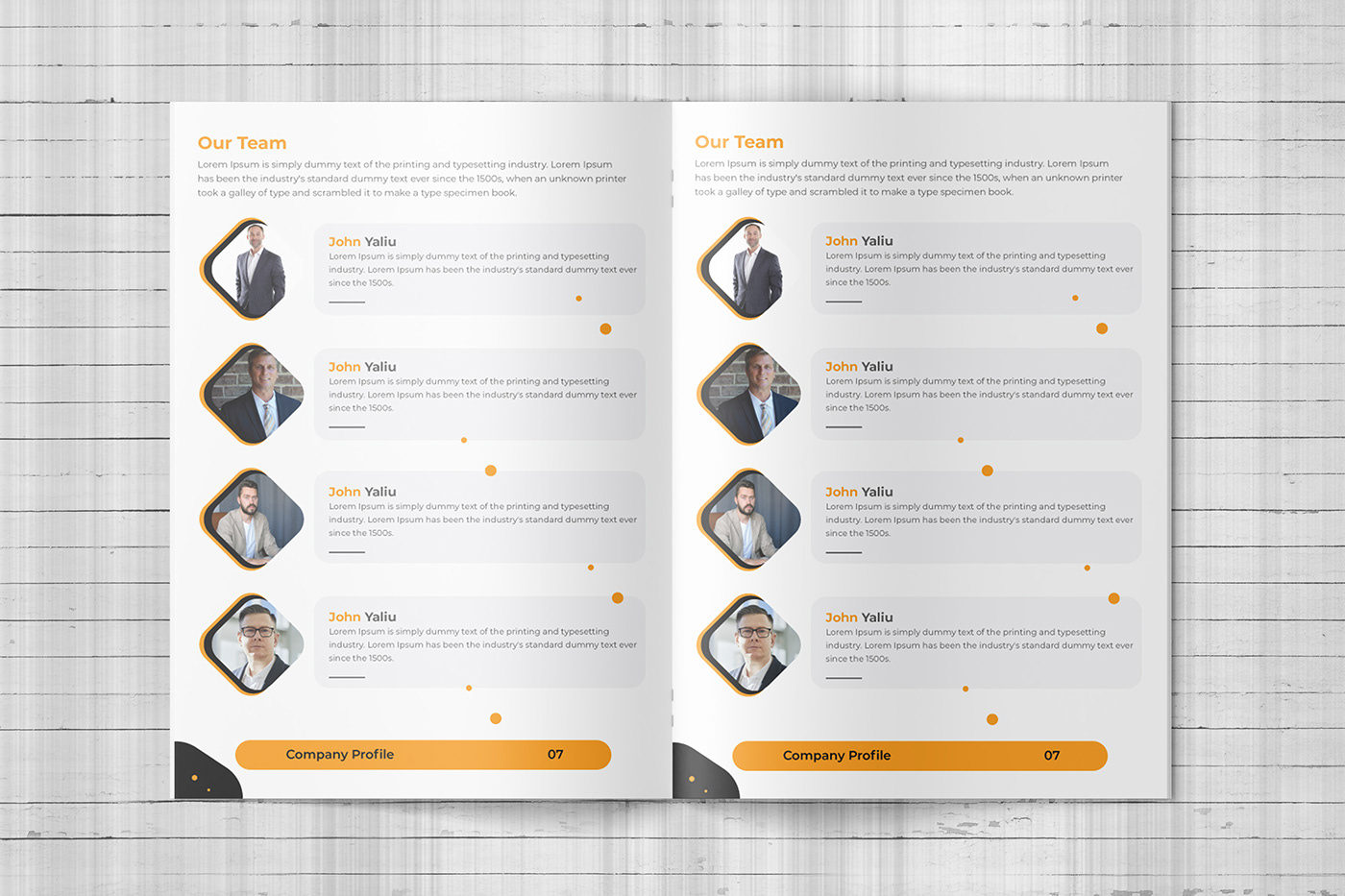 Construction Company Profile Brochure Template Free download