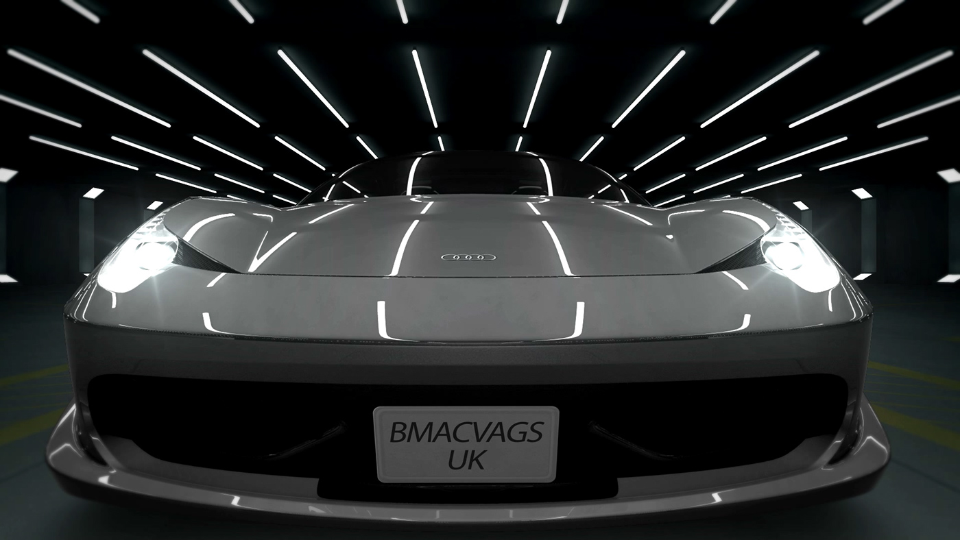 video 3D cinema4d visualization Cars automotive   animation  motiongraphic lighting maxon