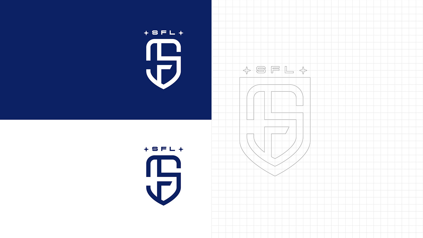 Logotype monogramme football sport graphic design  visual identity logo identity logos