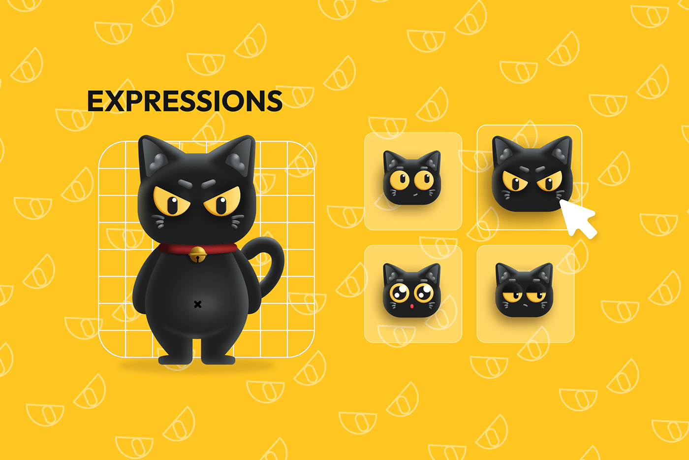 Mascot Character design Character design  3D Figma ILLUSTRATION  Cat cute vector