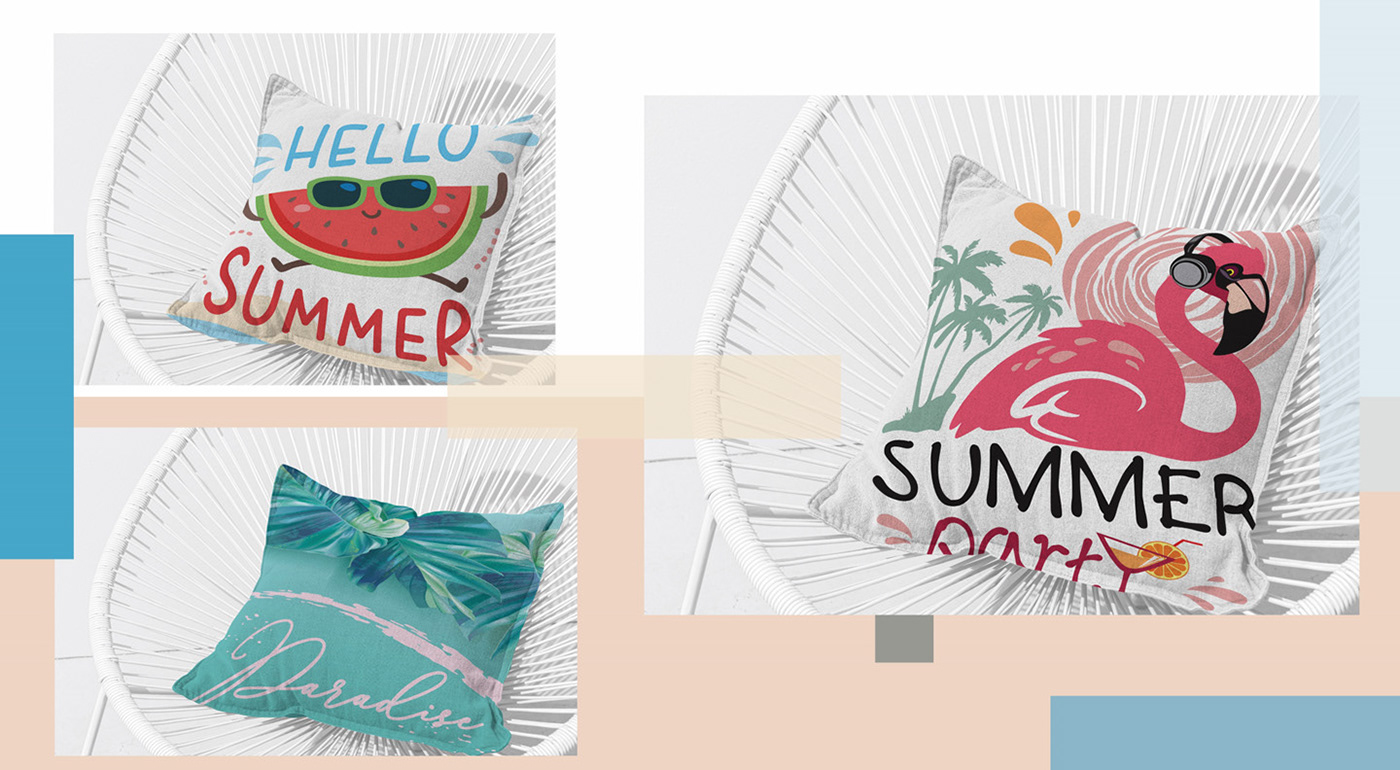 summer beach water blue design vector textile design  Textiles print sea