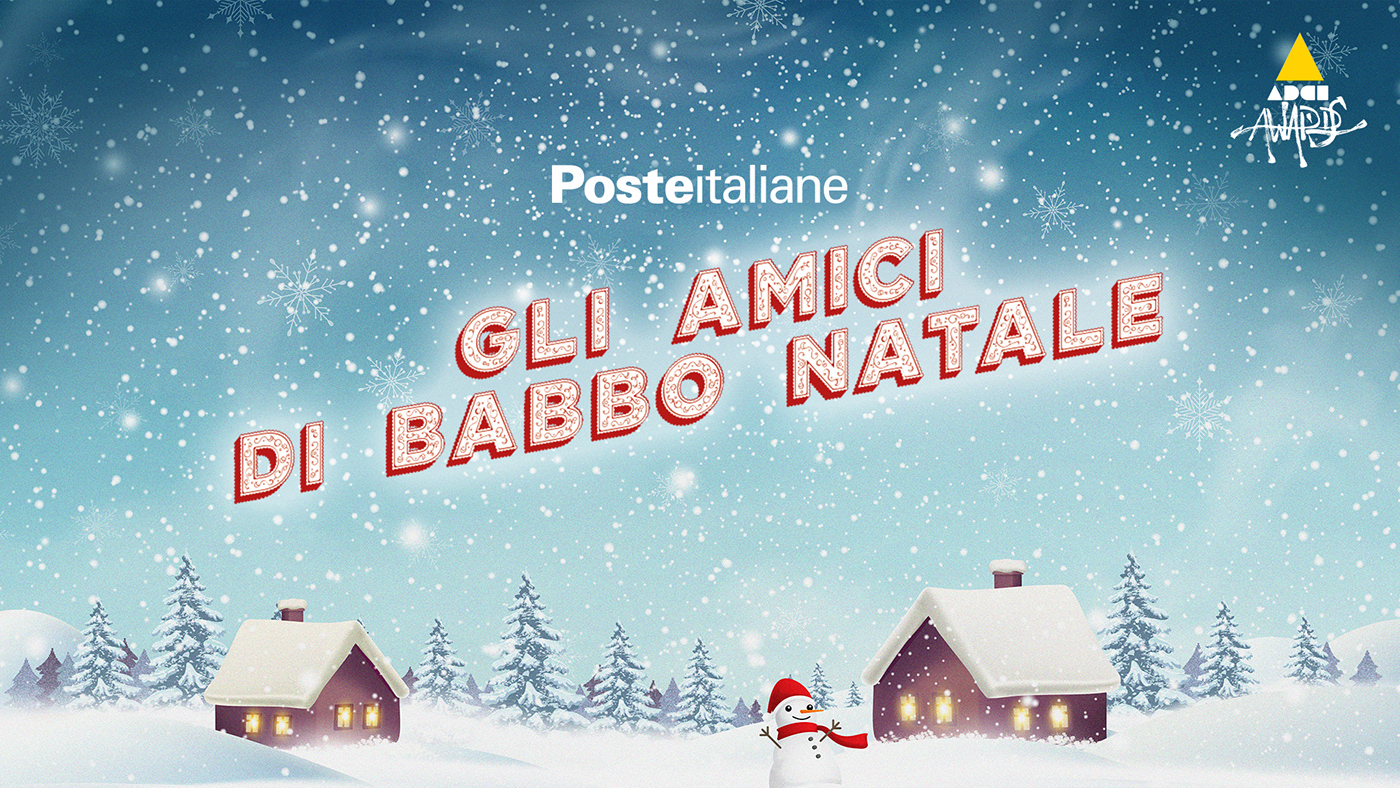WWF game mobile Poste italiane Santa Claus animals Advertising  ILLUSTRATION 