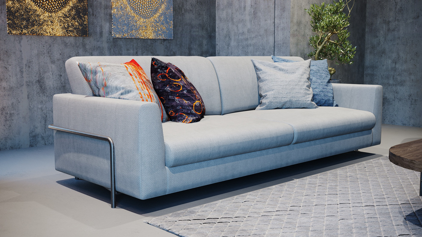 sofa furniture product design  Render corona table design